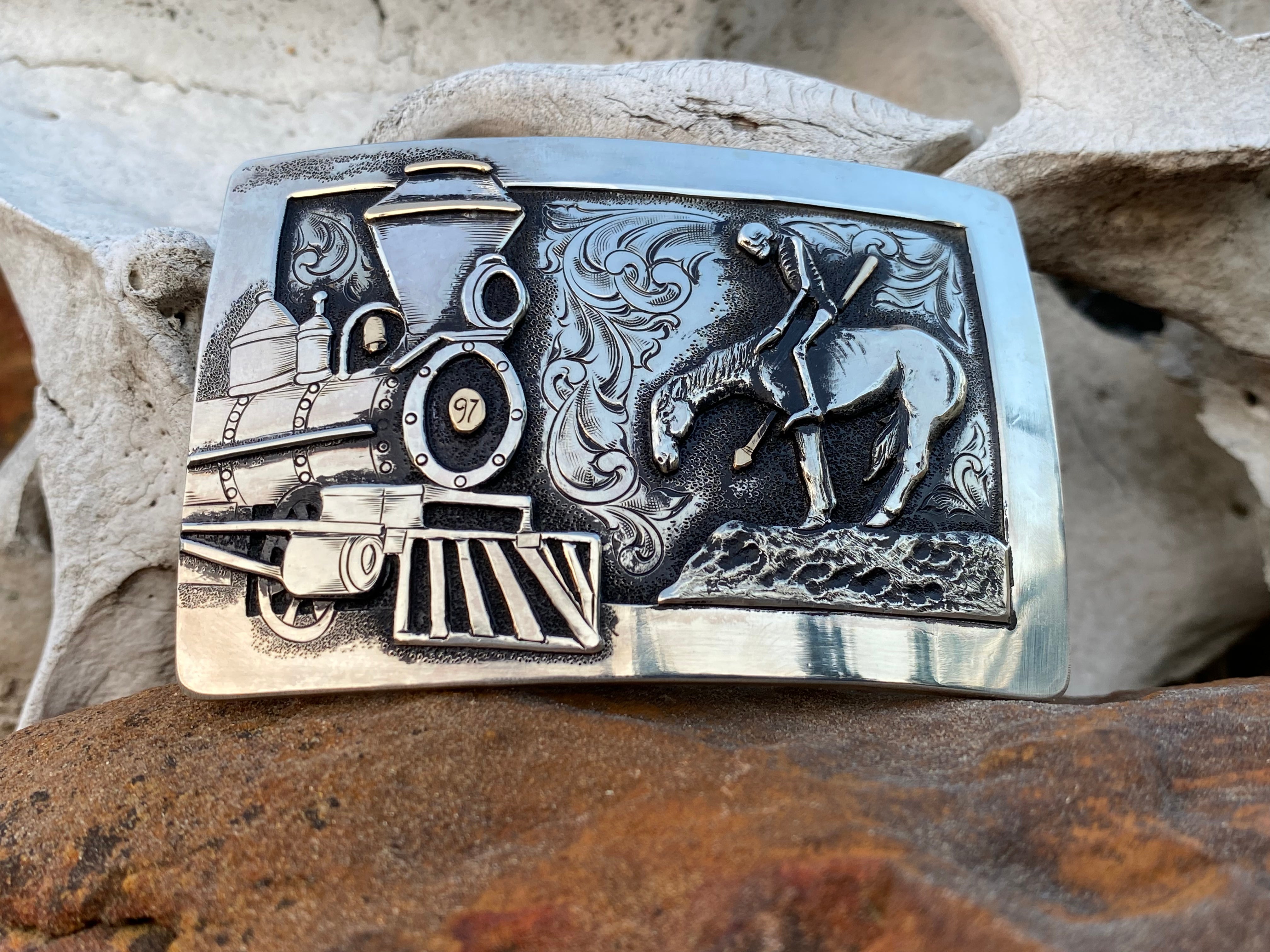 Sterling Silver Belt Buckle - The Ben Silver Collection
