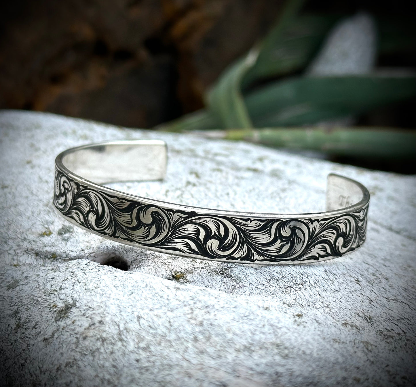 Sterling Cuff 3/8” wide heavy