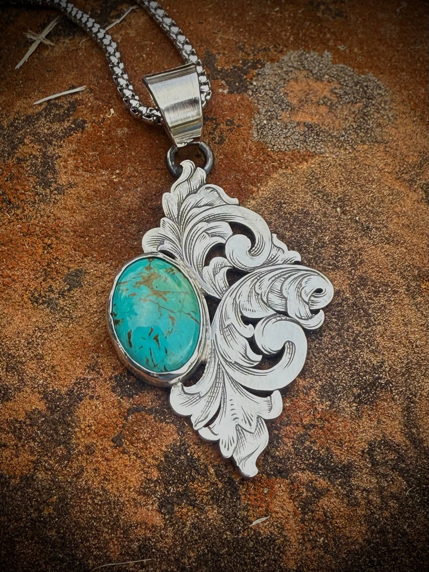 Turquoise & Scrolls