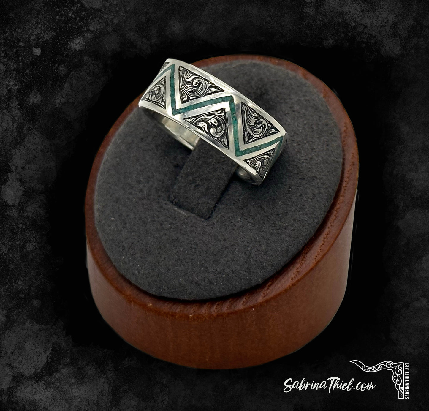 Sterling Ring ZigZag Sz 10