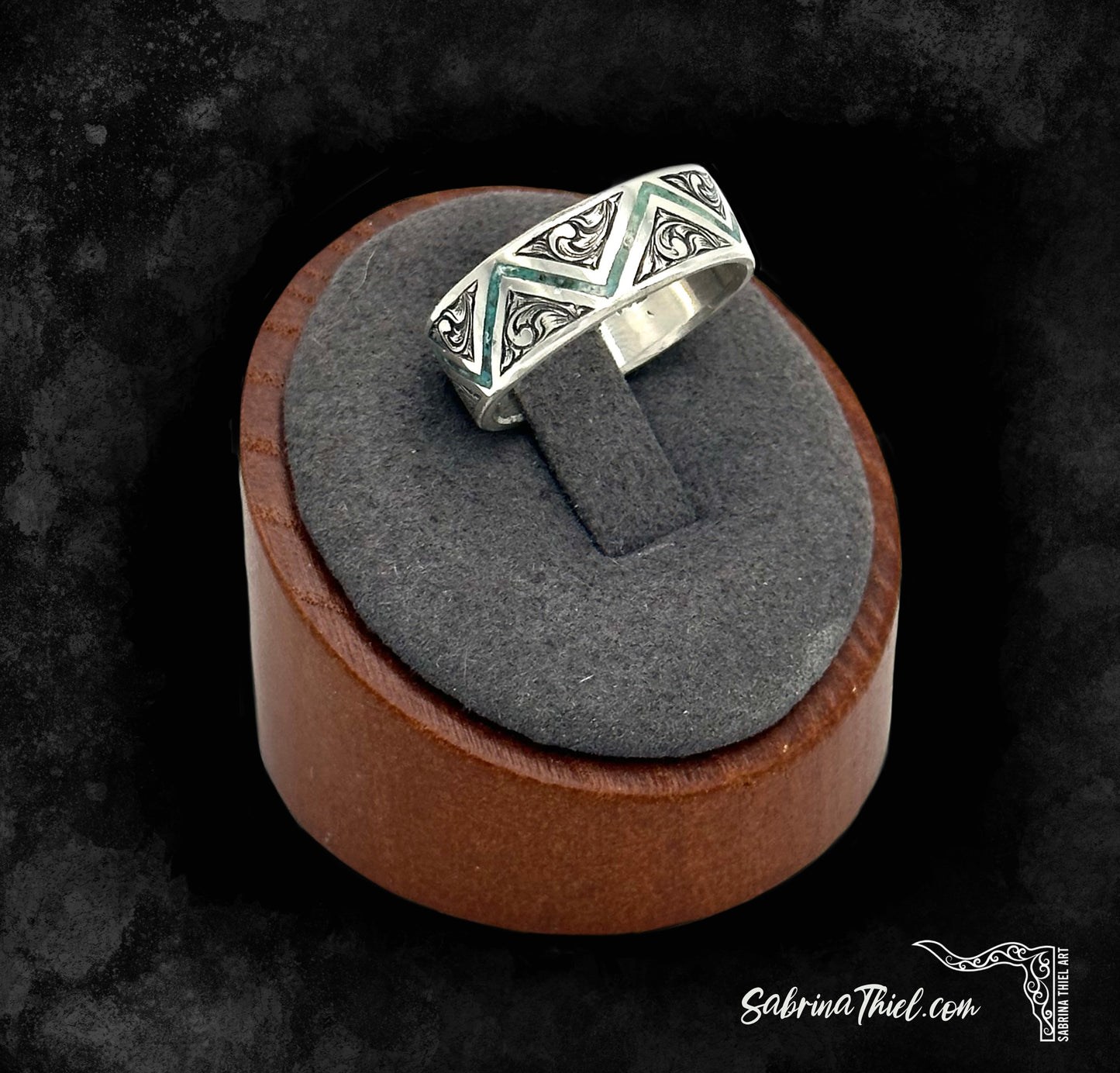 Sterling Ring ZigZag Sz 10