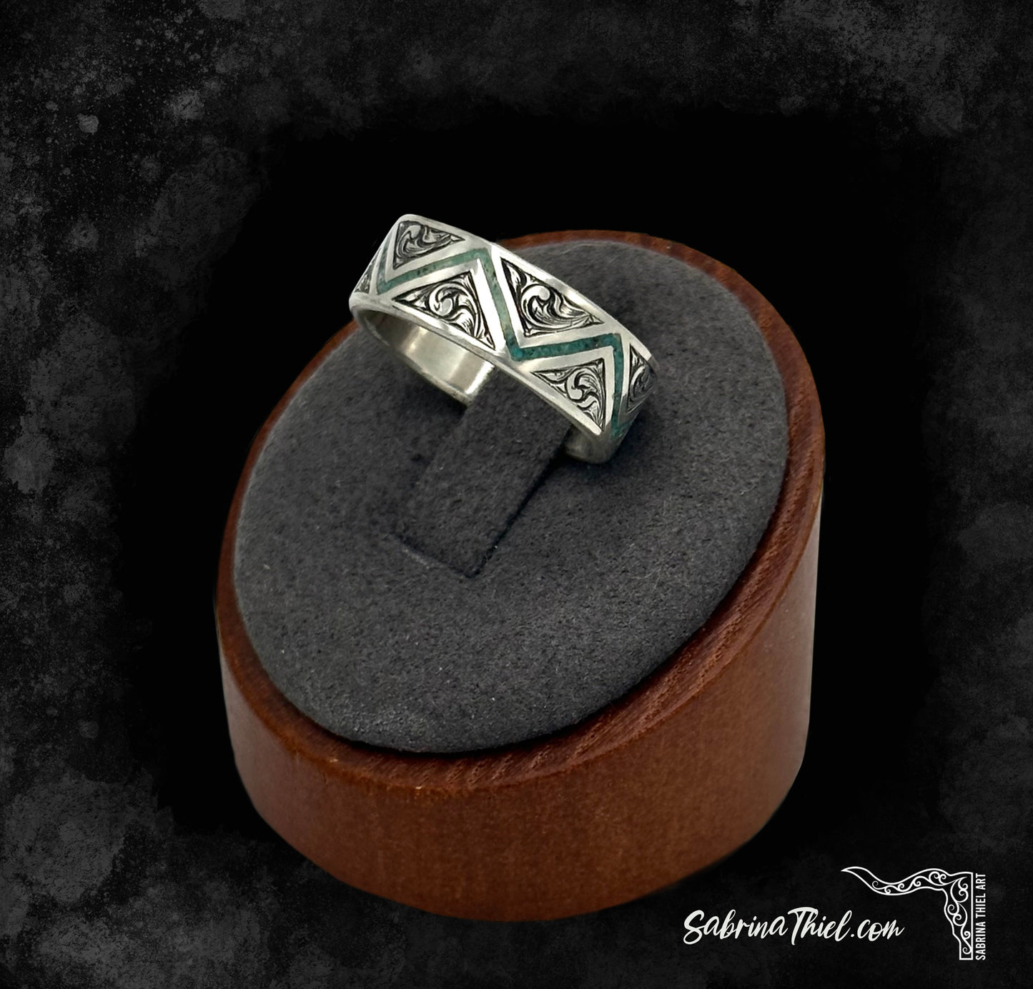 Sterling Ring Zigzag Sz 8.5