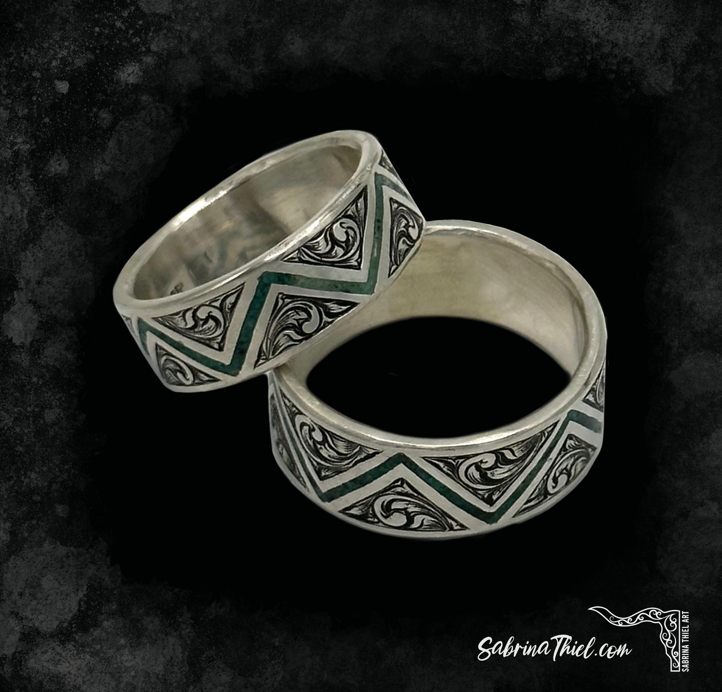 Sterling Ring ZigZag Sz 10
