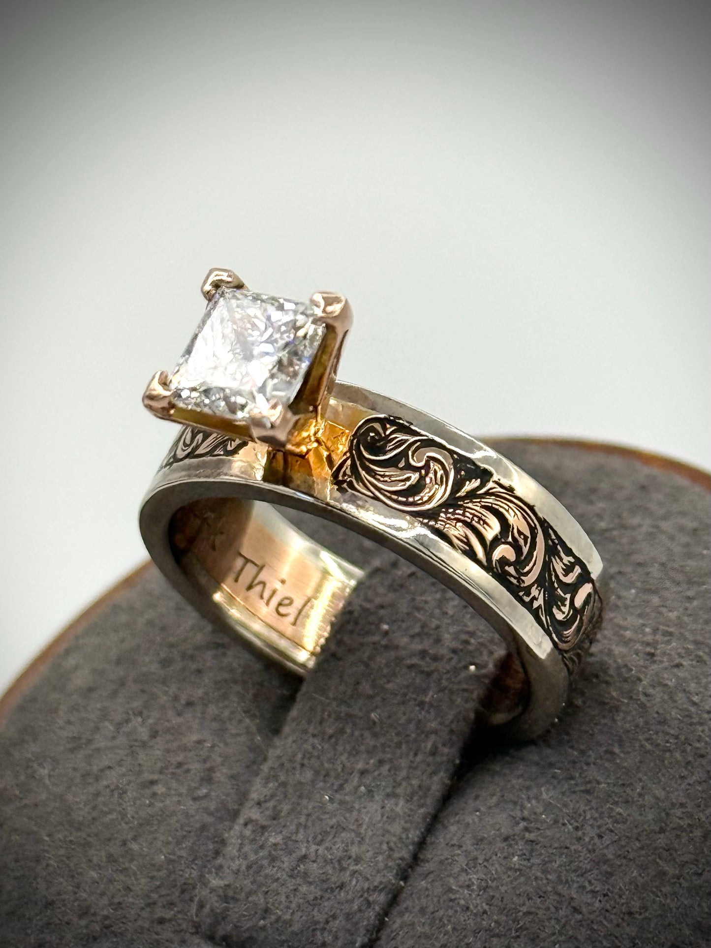 Two-Tone Gold Ring Sz 5.5