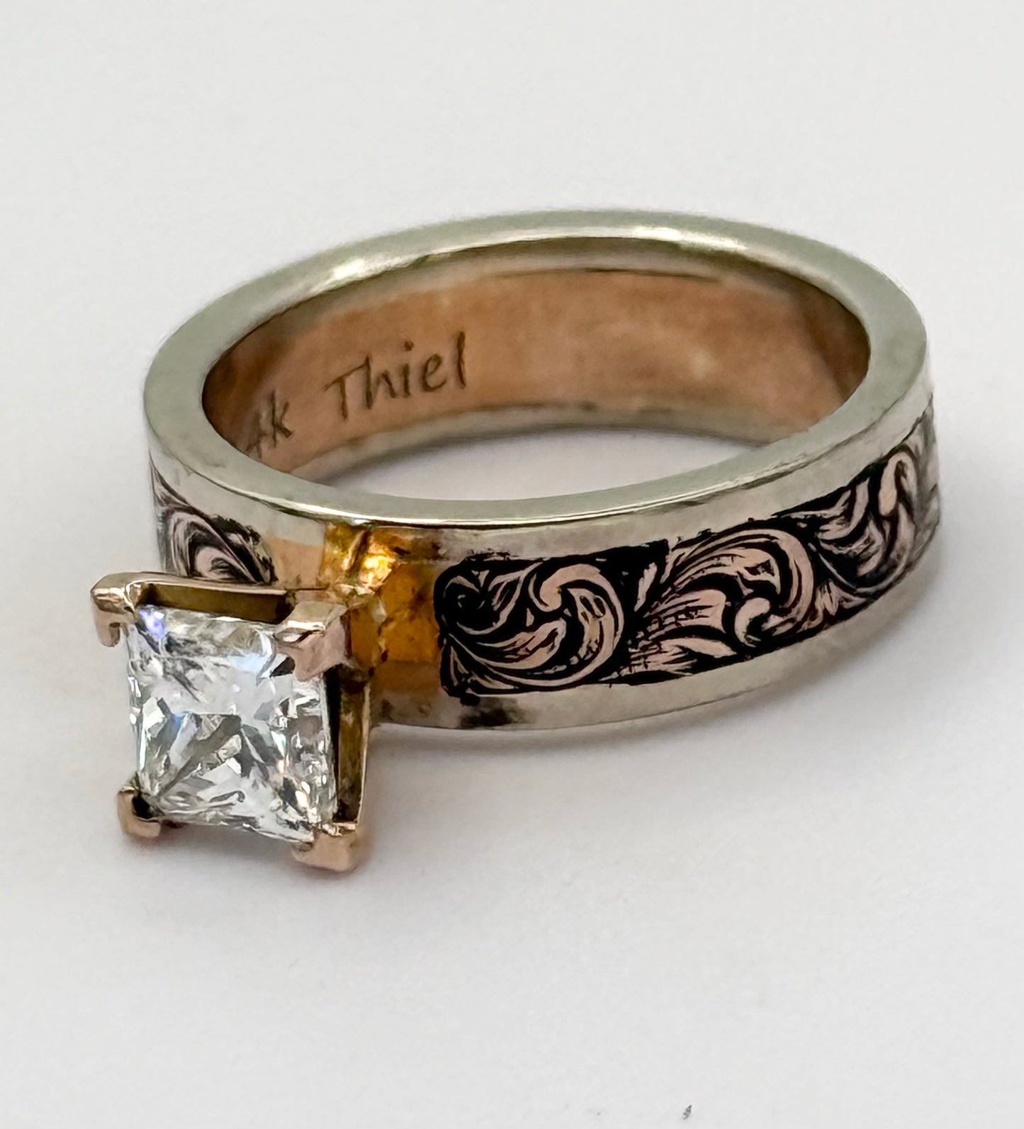 Two-Tone Gold Ring Sz 5.5