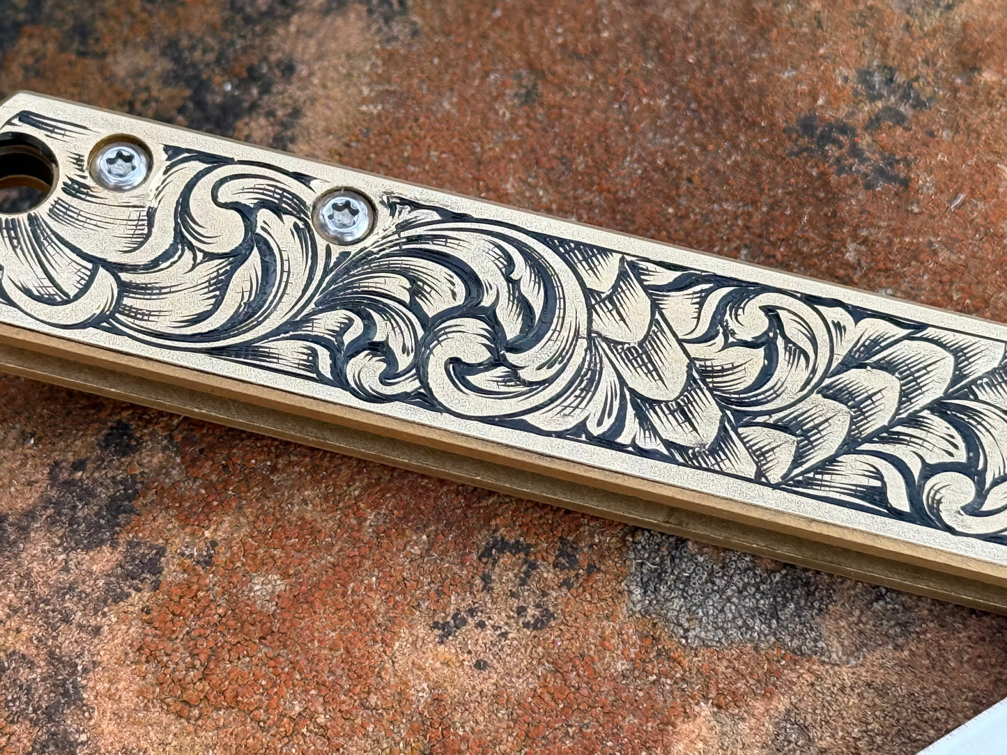 Boker Zenshin brass handle