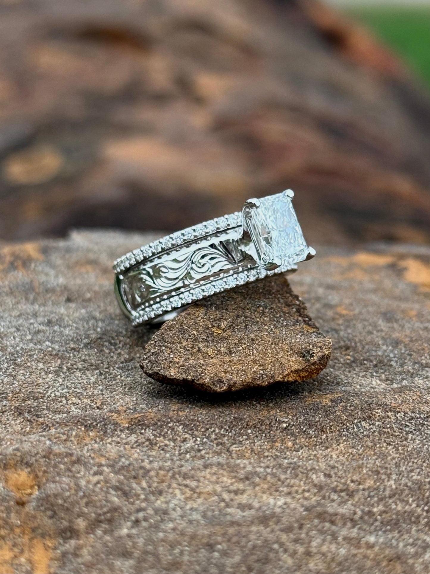 Engagement Ring Set Sz 6.25