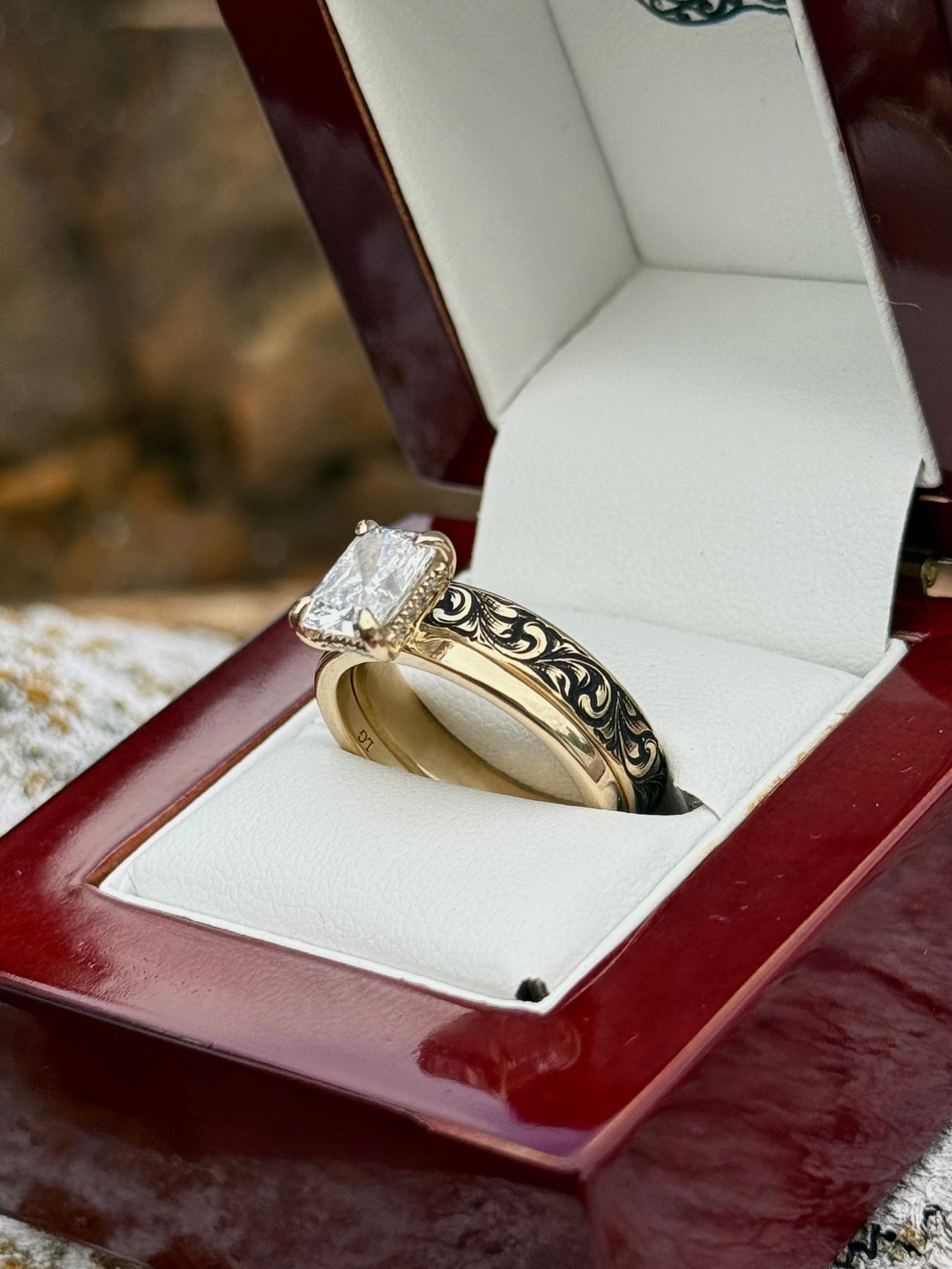 Engagement Ring Set Sz 7