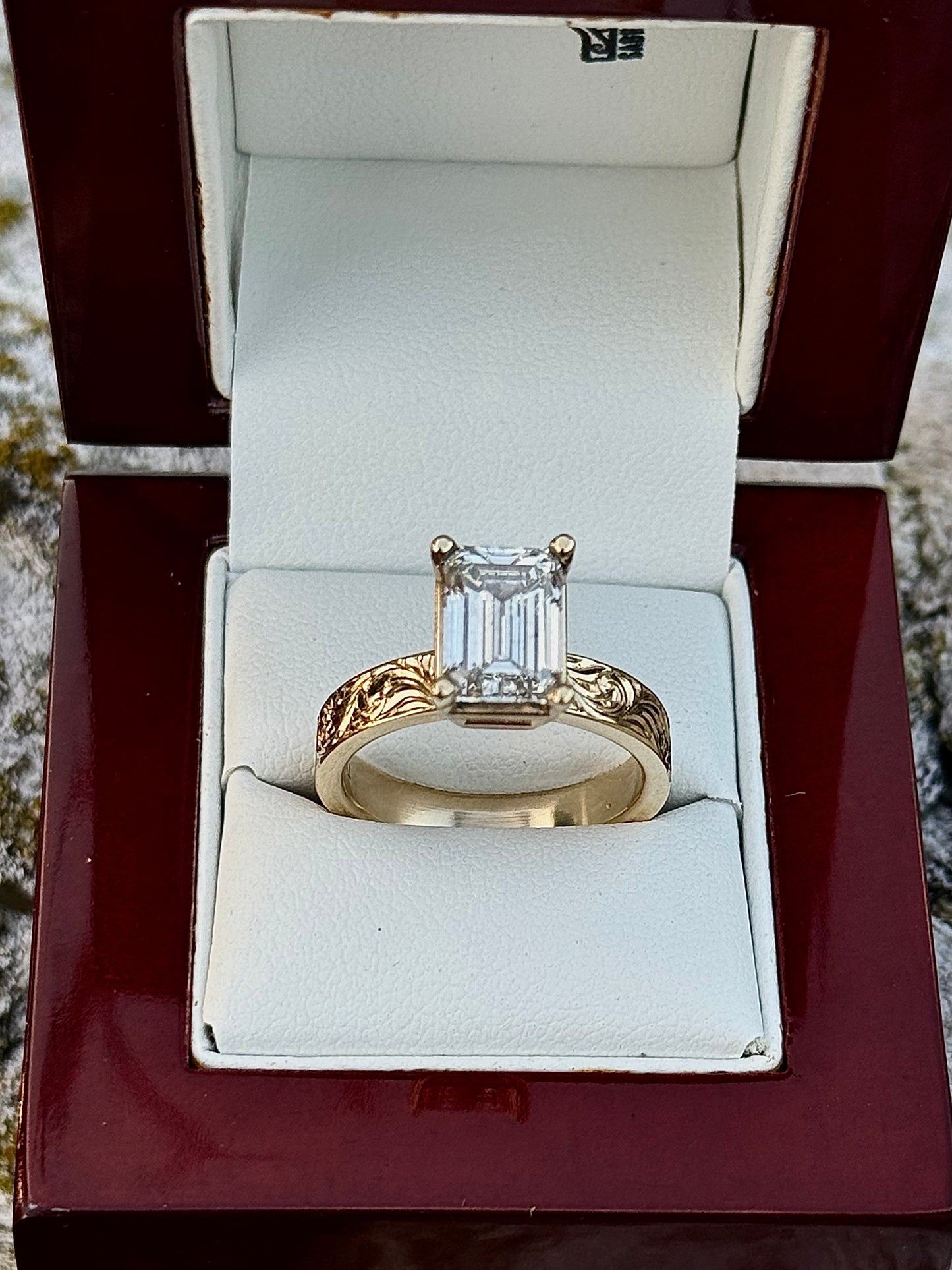 Solitaire Diamond Ring Sz 7.5