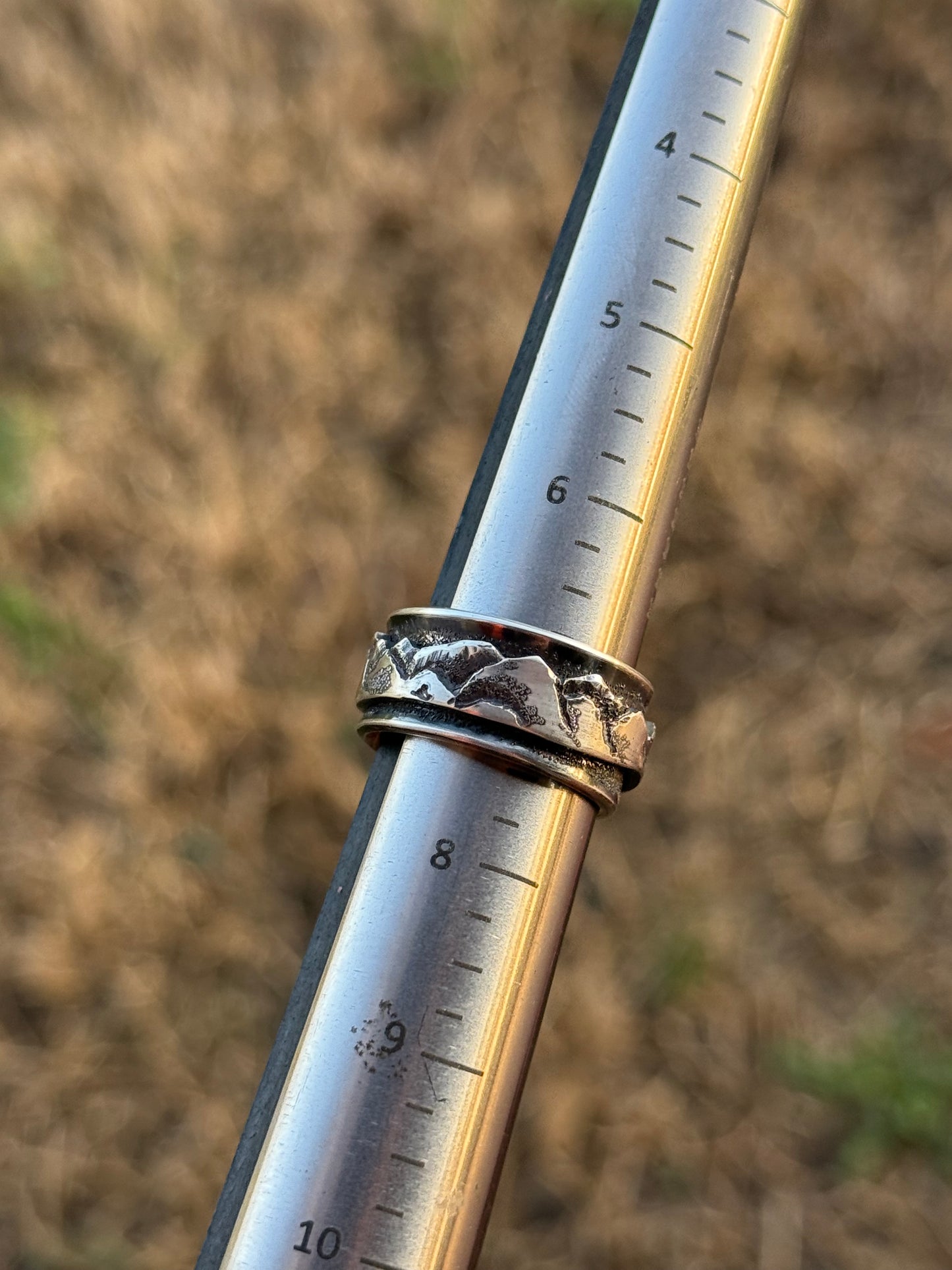 925 Spinner Ring Sz 7.5