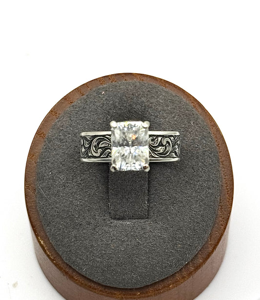 Moissanite Solitaire Sz 6.5