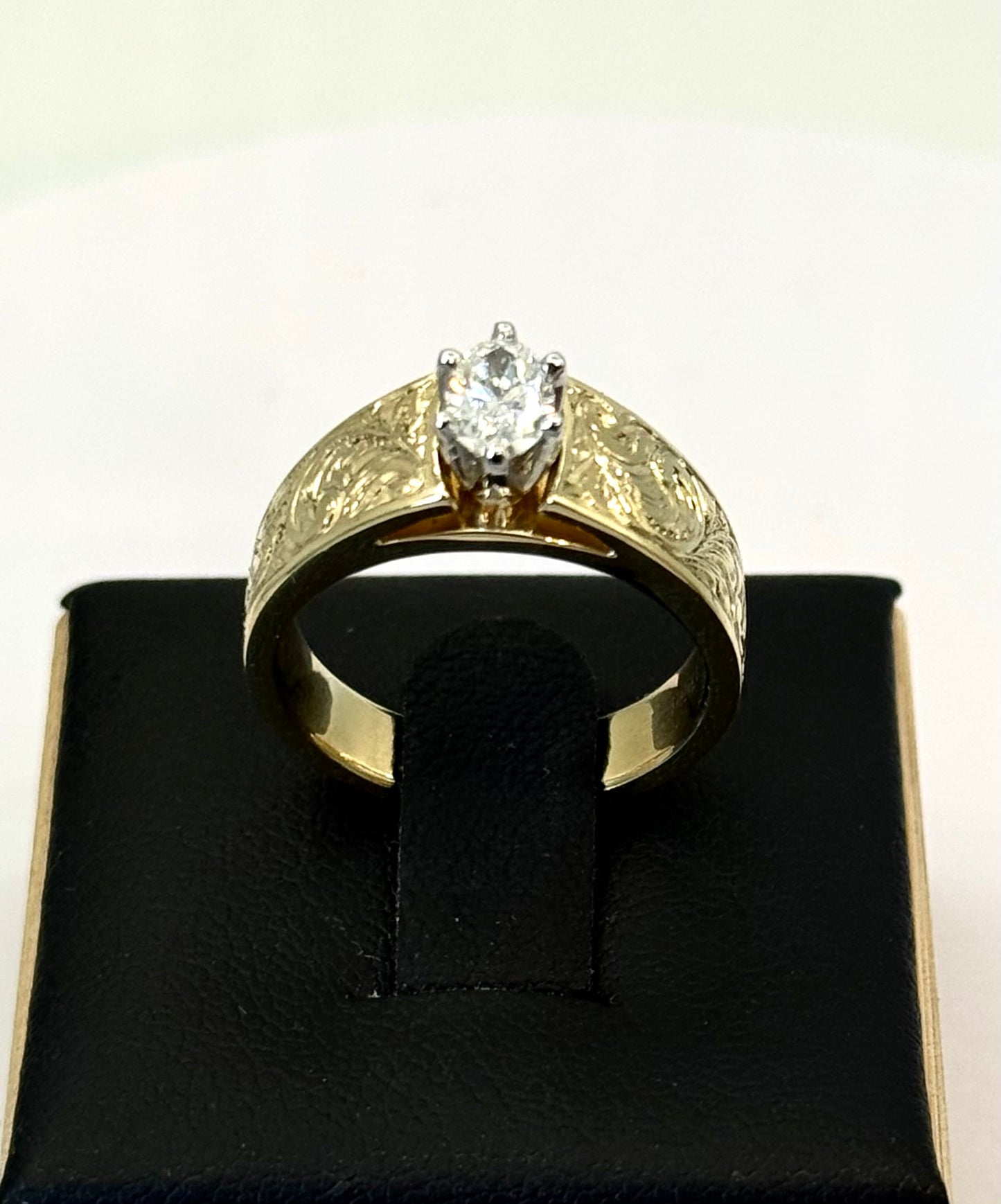 Engagement Low Cathedral Ring Sz 6.25