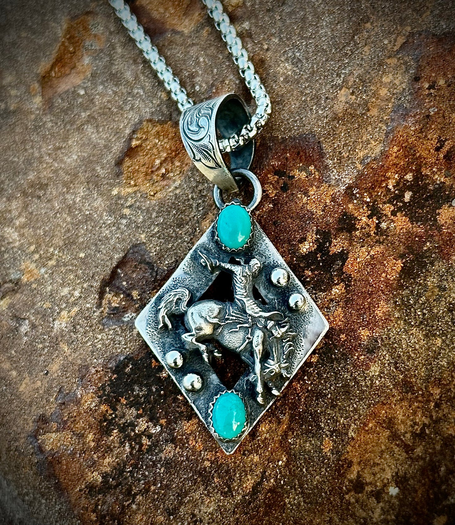 Bucking Horse Pendant