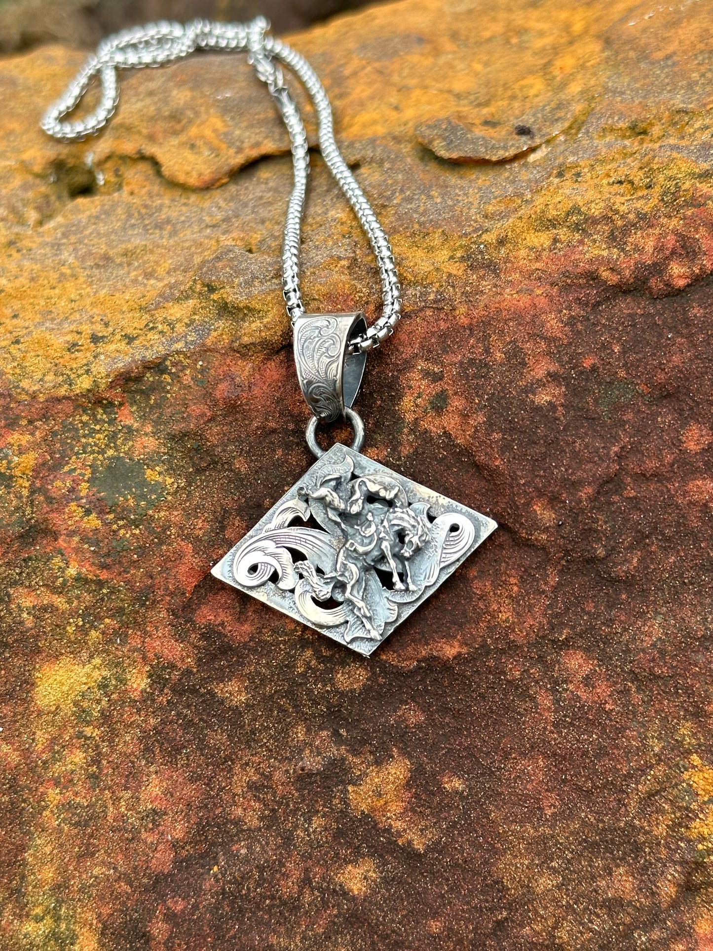 Bucking Horse Pendant I