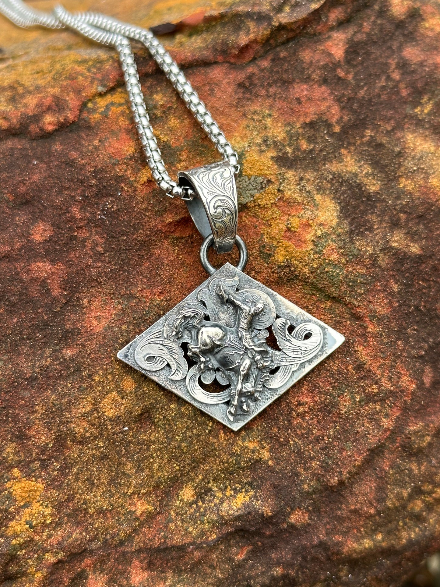 Bucking Horse Pendant II