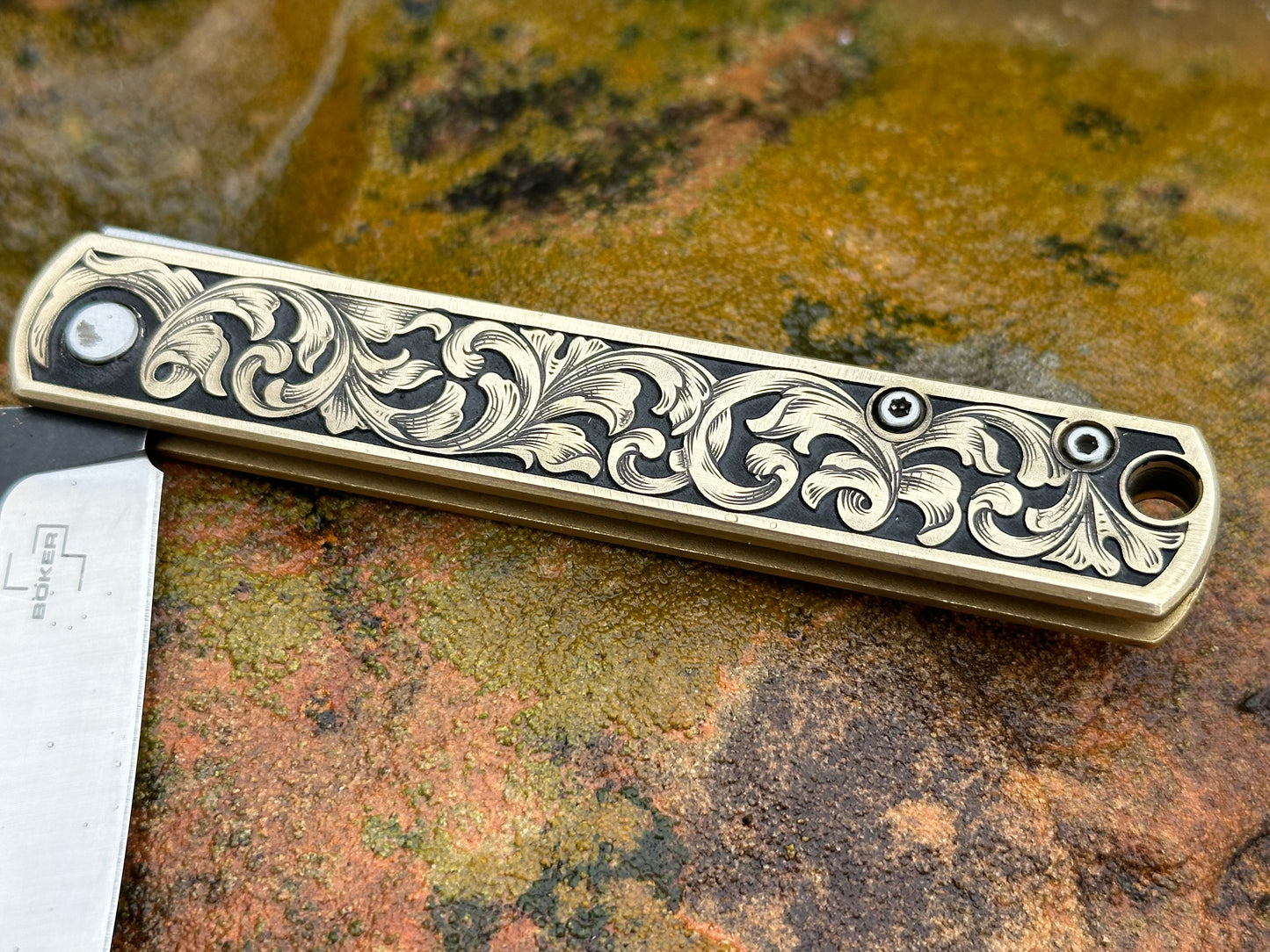 Boker Zenshin brass handle