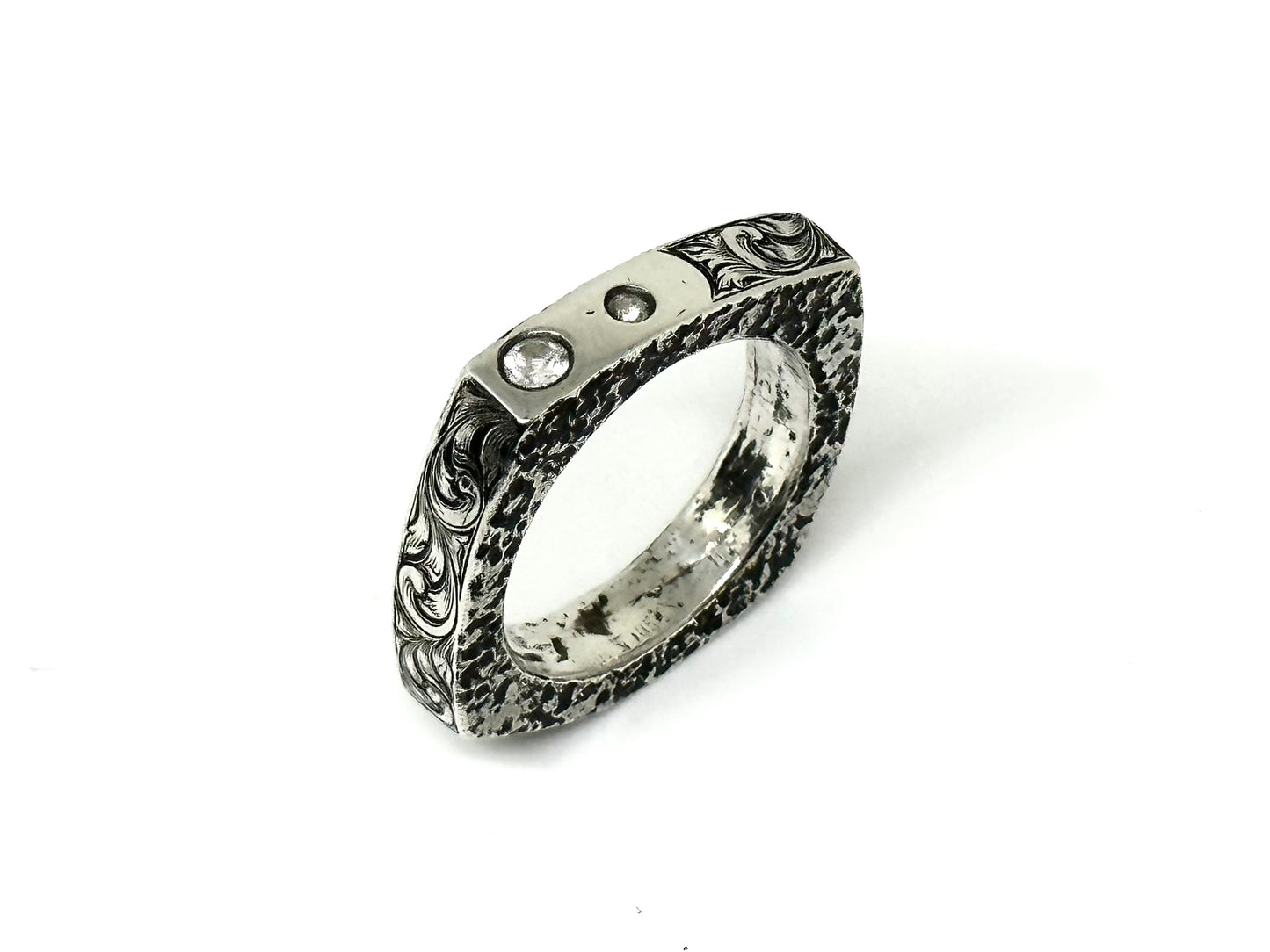 Sandcast Ring Sz 8.5