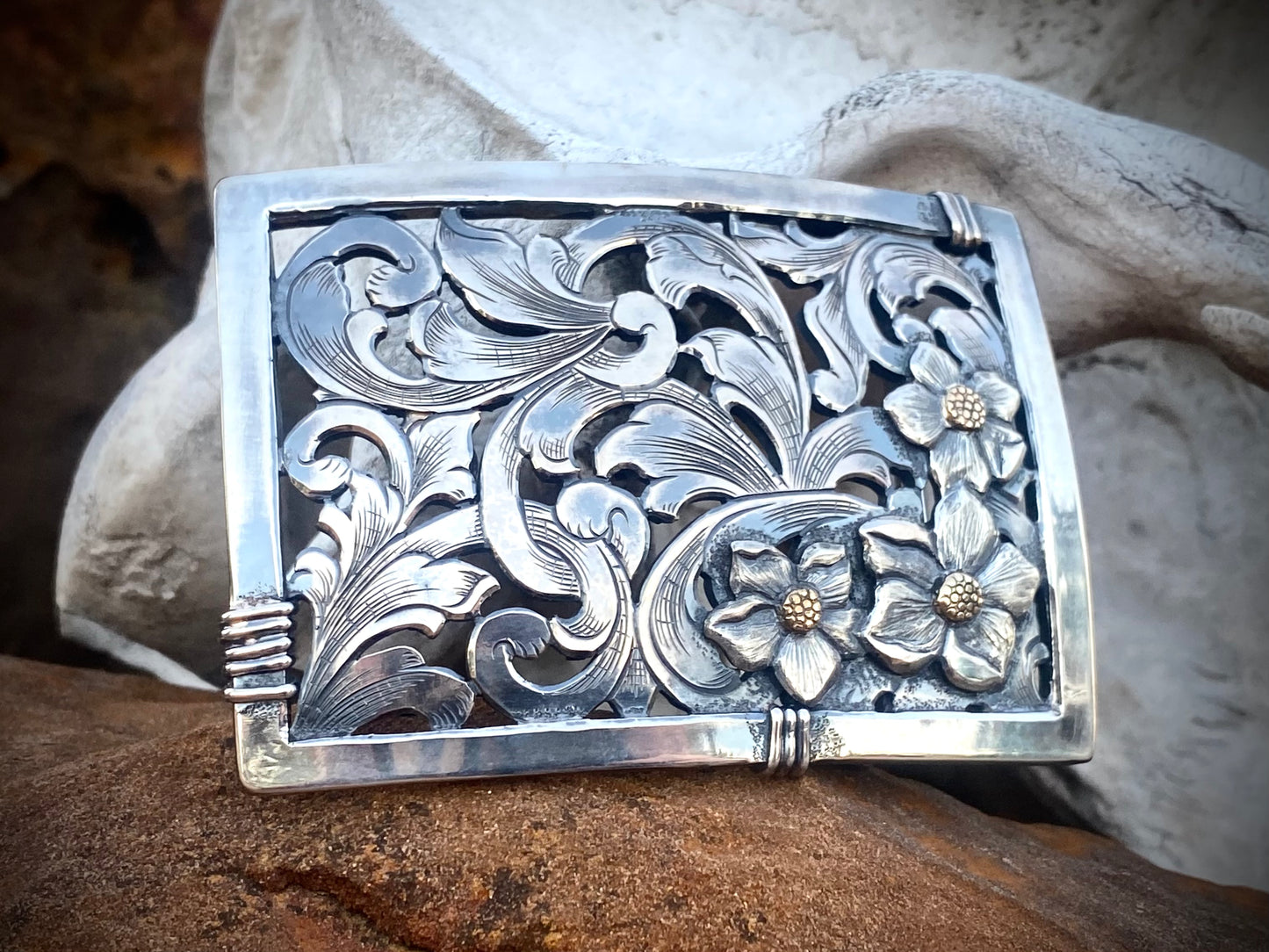 Sterling Filigree Buckle