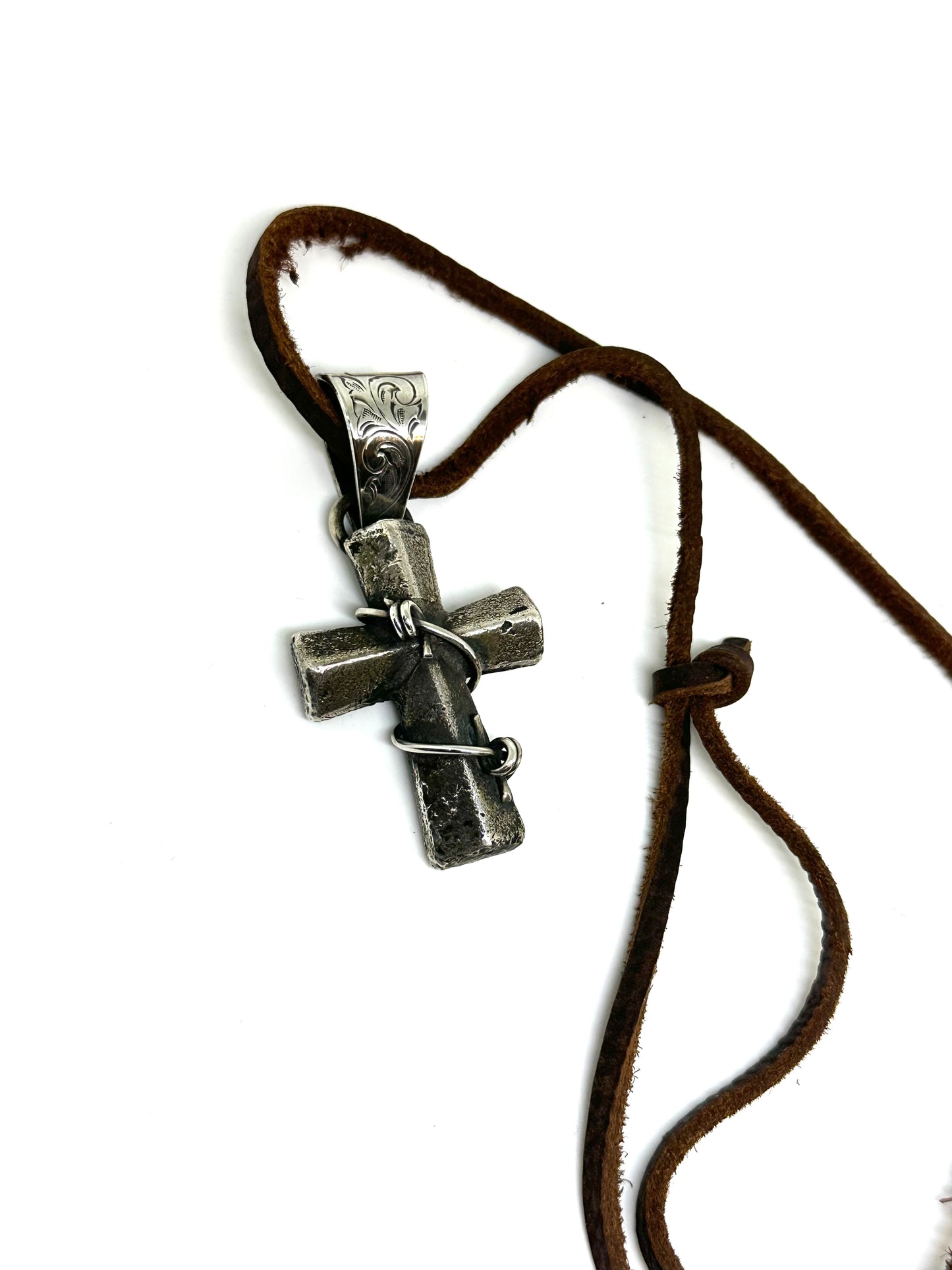Sandcast Cross Pendant
