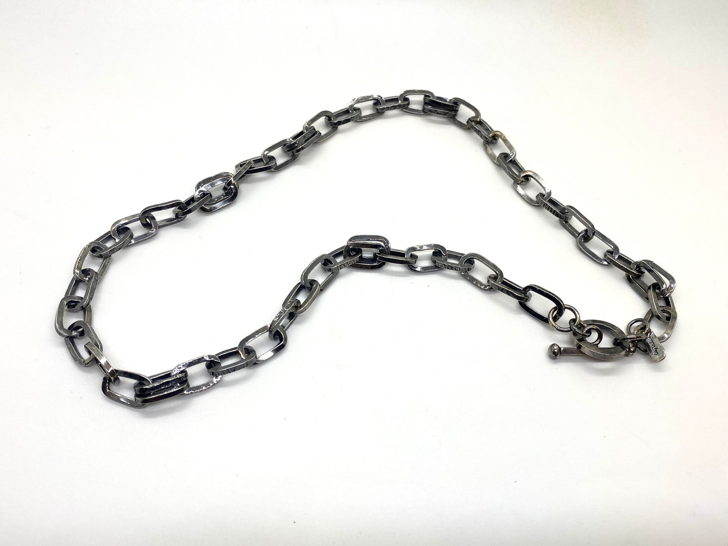 Handmade Chain small, textured links 18”