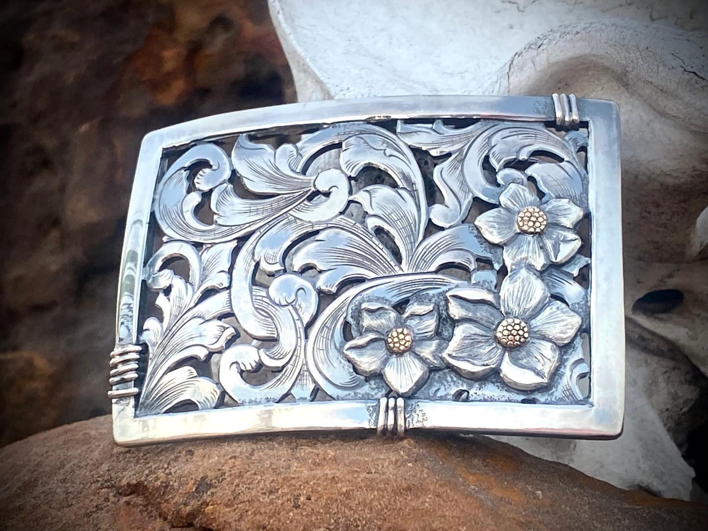 Sterling Filigree Buckle