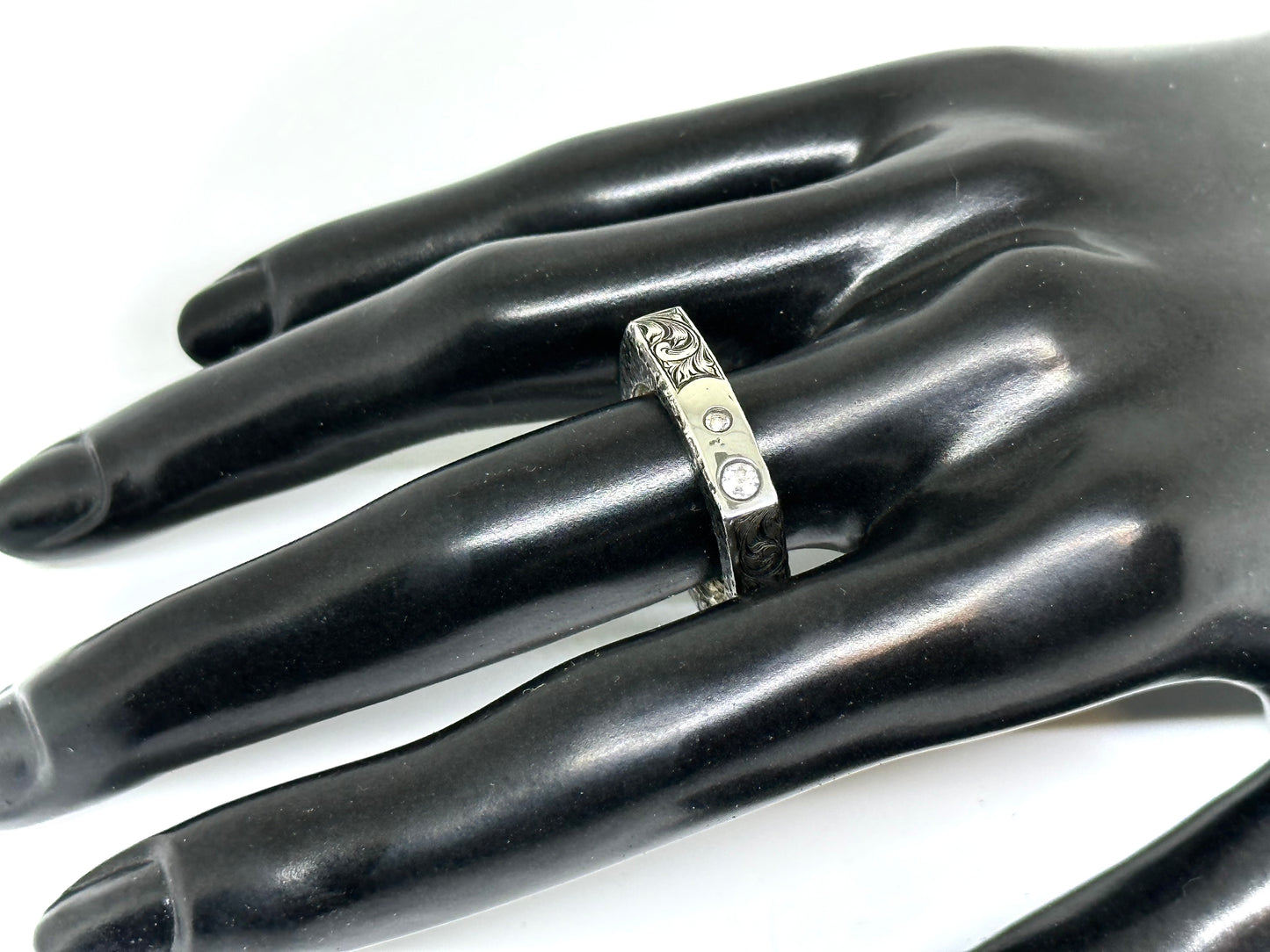 Sandcast Ring Sz 8.5