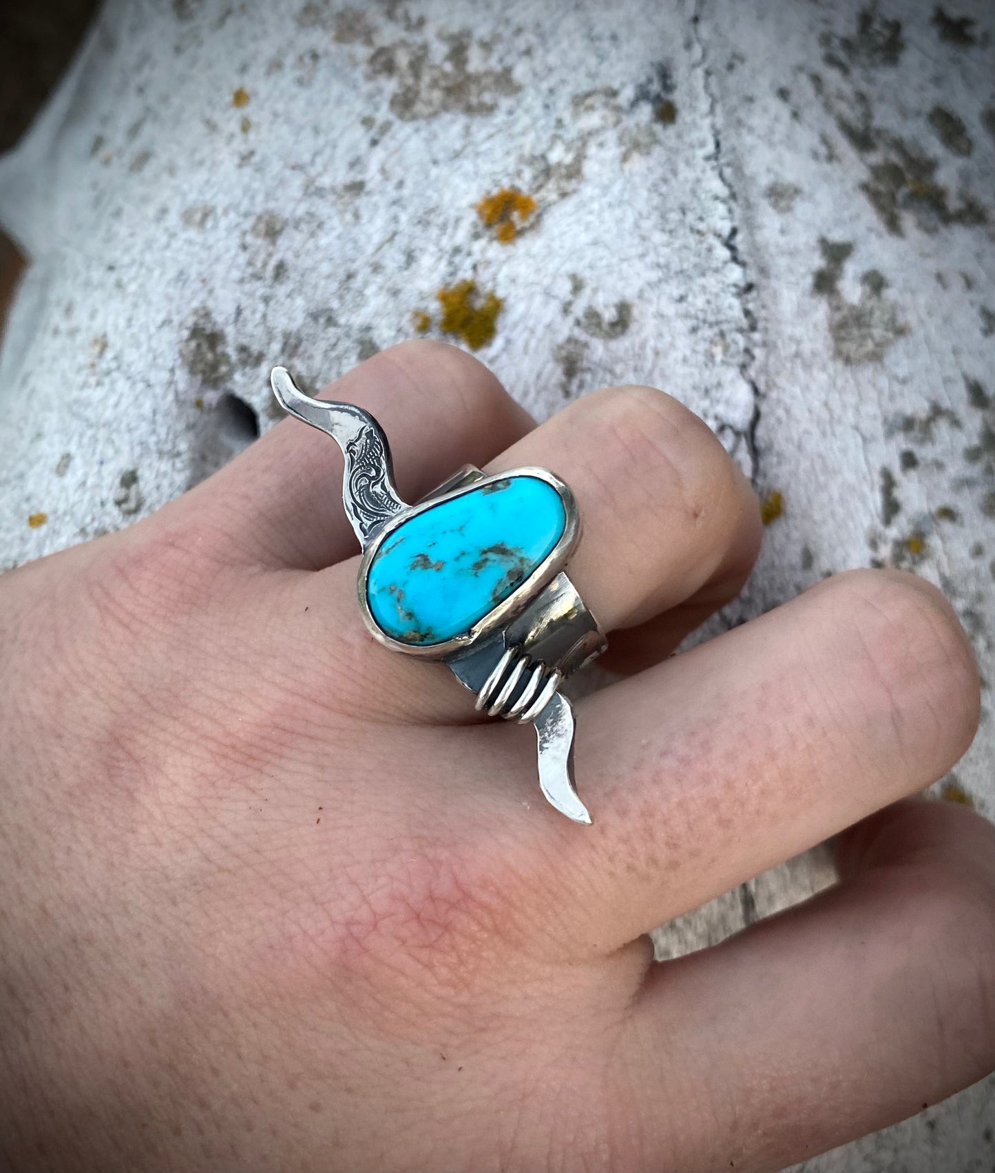Longhorn Ring Sz 8