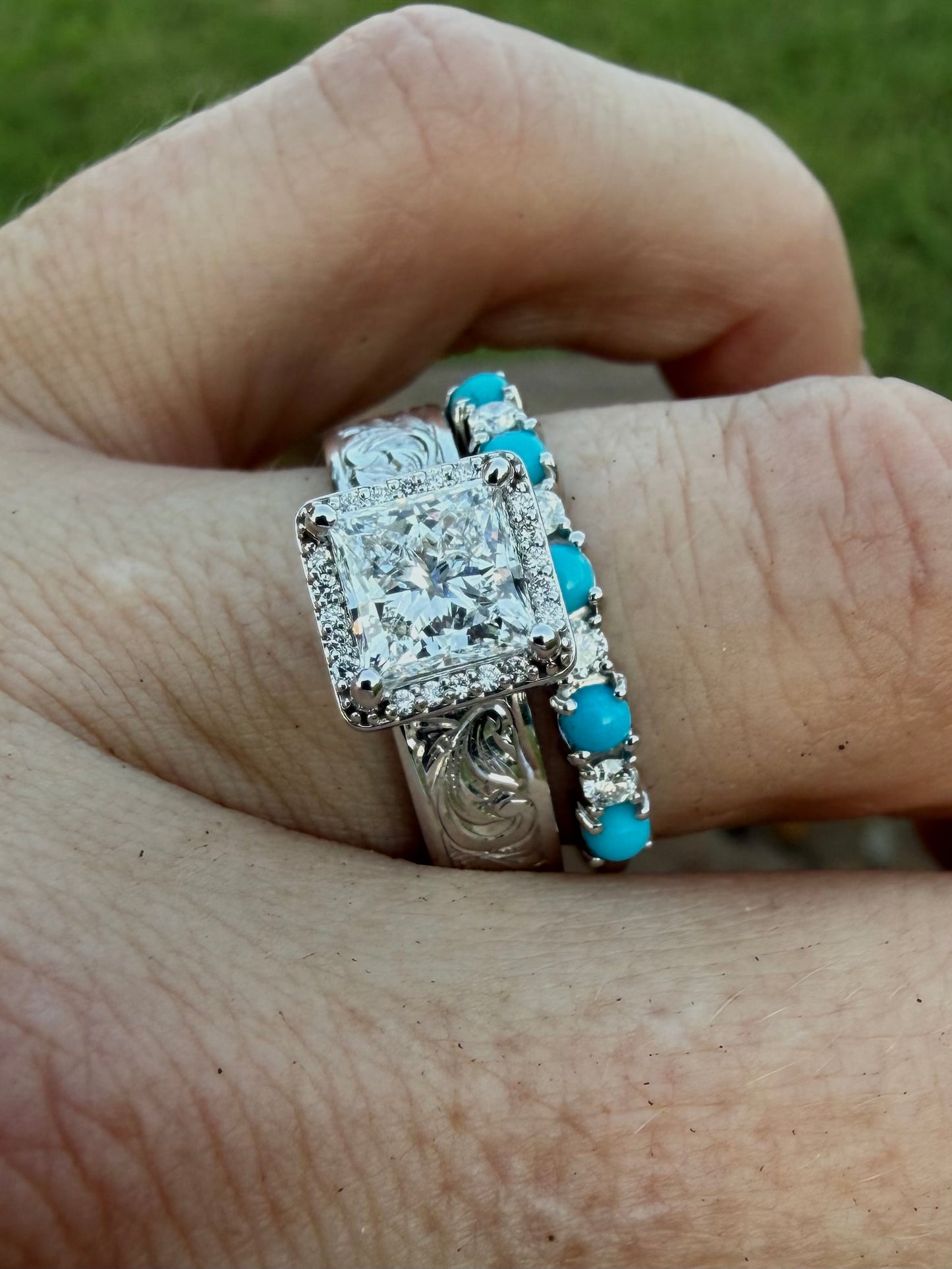 Diamond & Turquoise Band