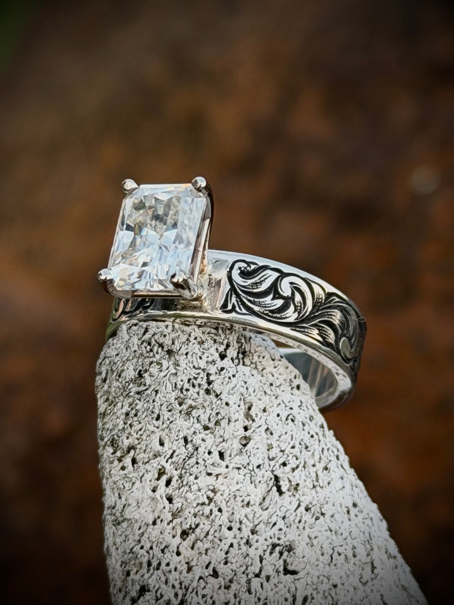Moissanite Solitaire (several sizes)