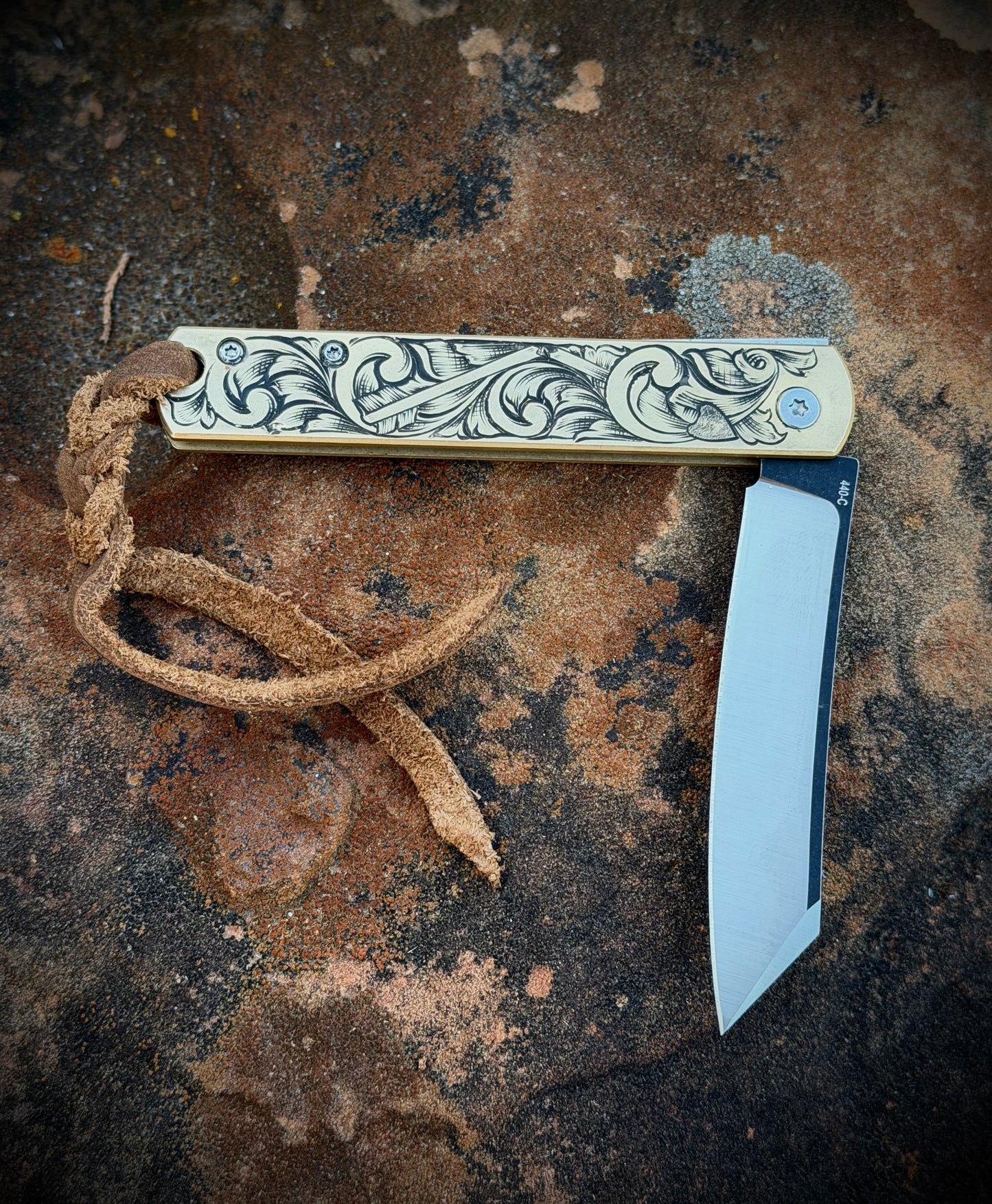 Boker Zenshin brass handle