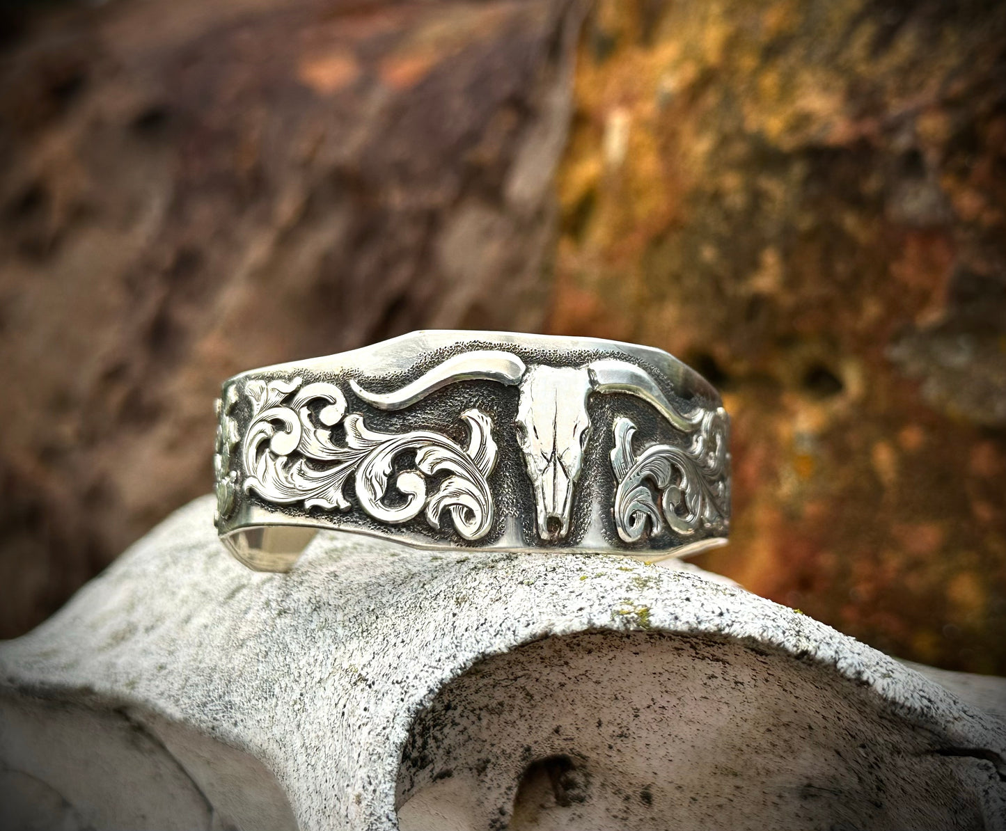 Longhorn Sterling Cuff