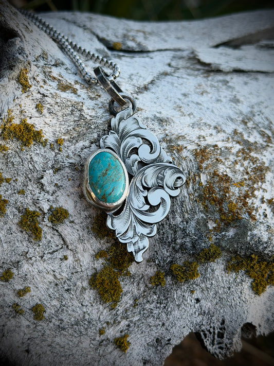 Turquoise & Scrolls