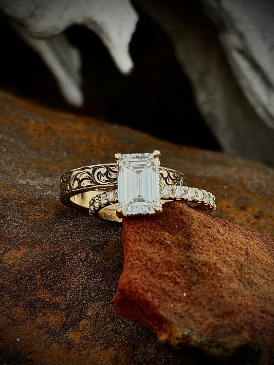 Engagement Ring Set Sz 7.25