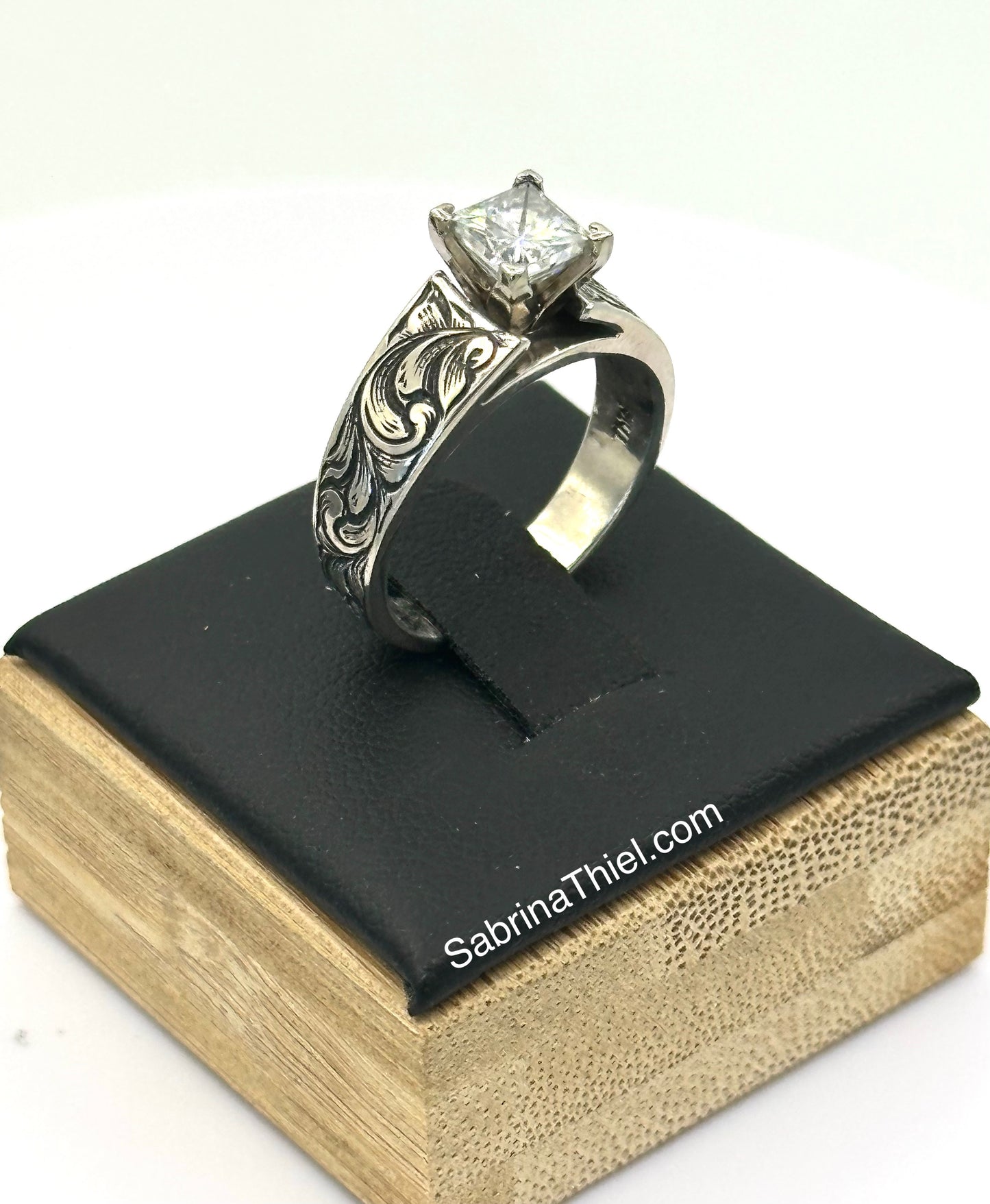 Cathedral Ring Sz 7 Moissanite