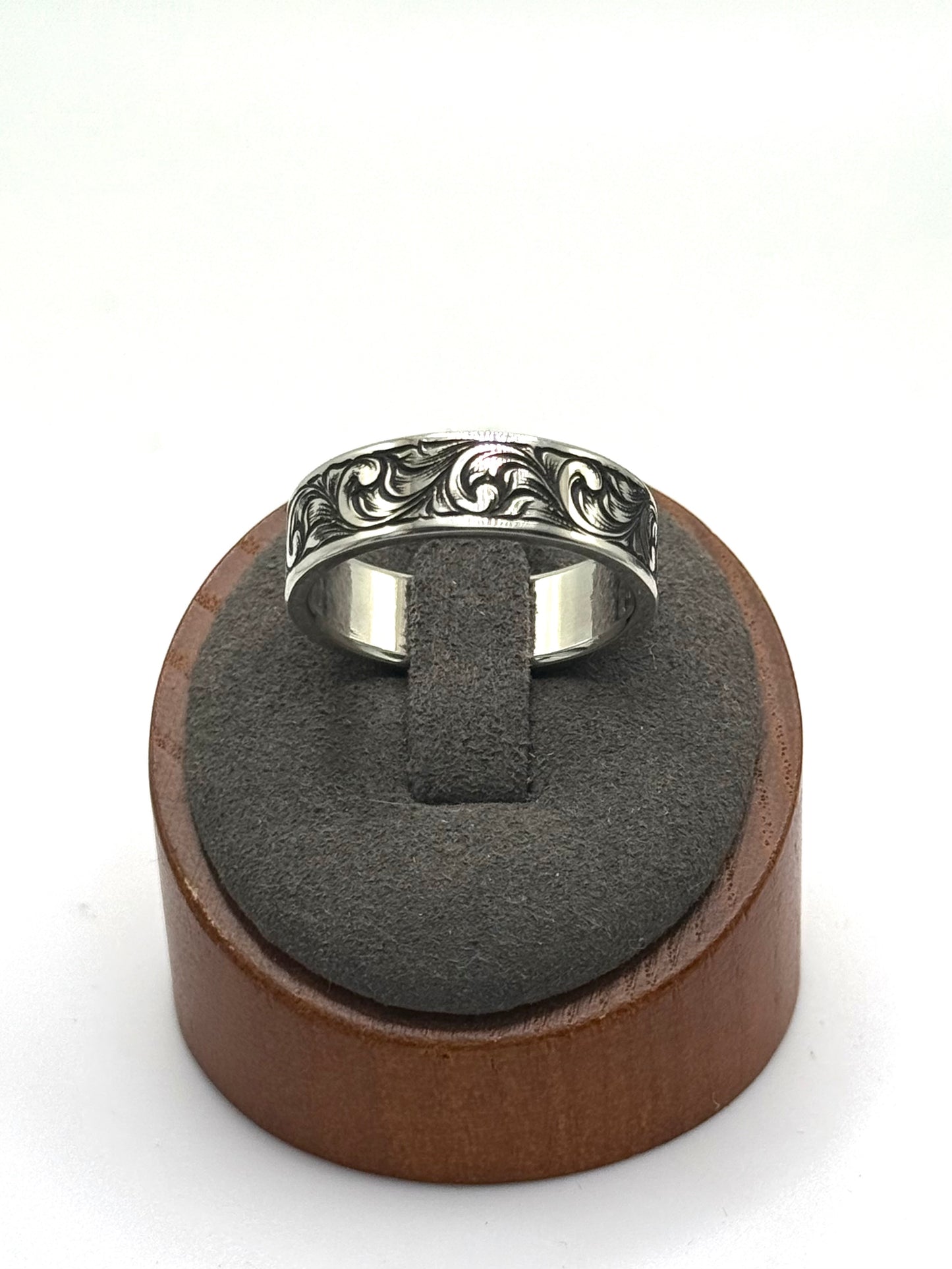 Sterling Wedding bands flat (choose Size)