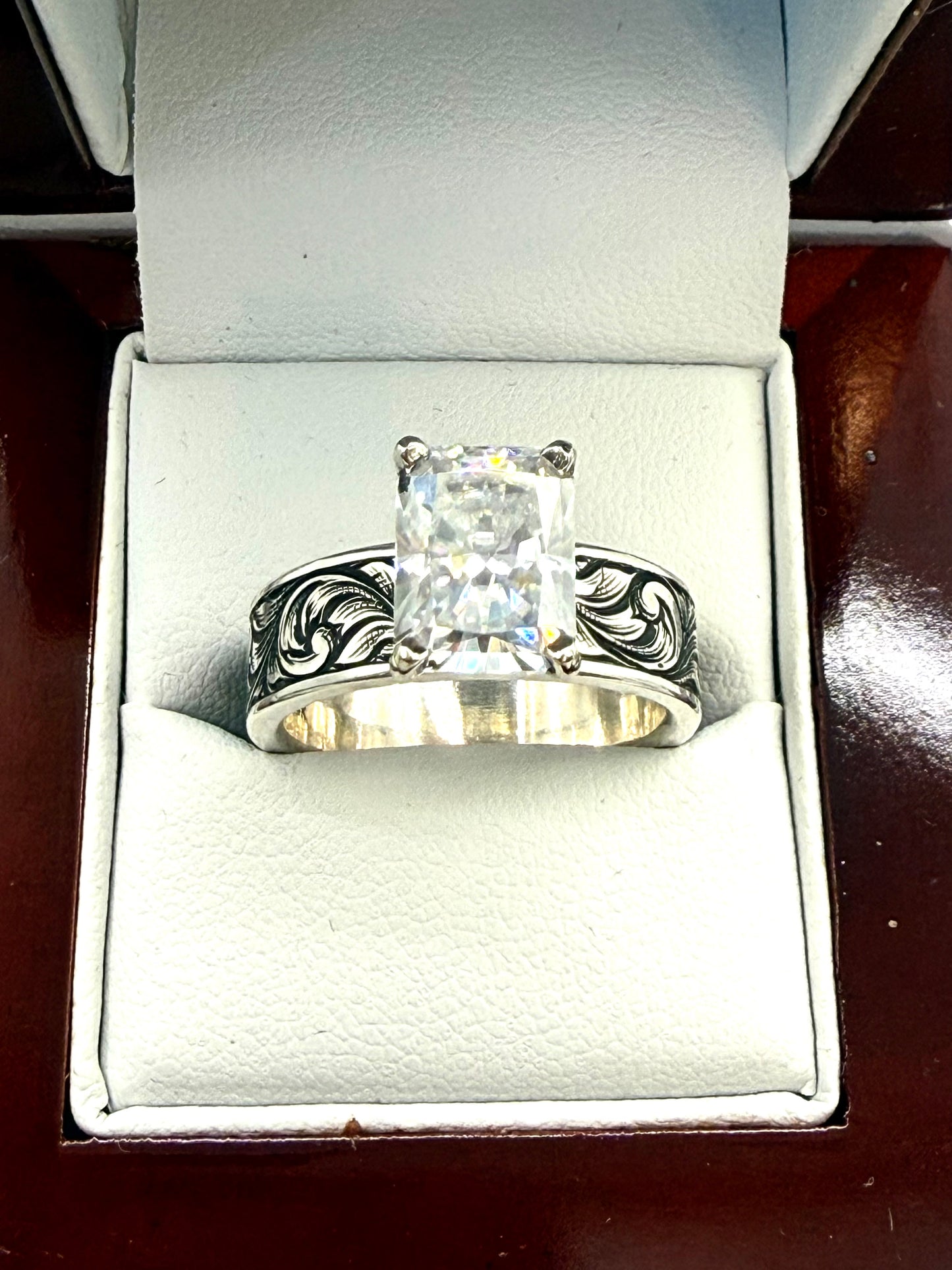 Moissanite Solitaire Sz 7