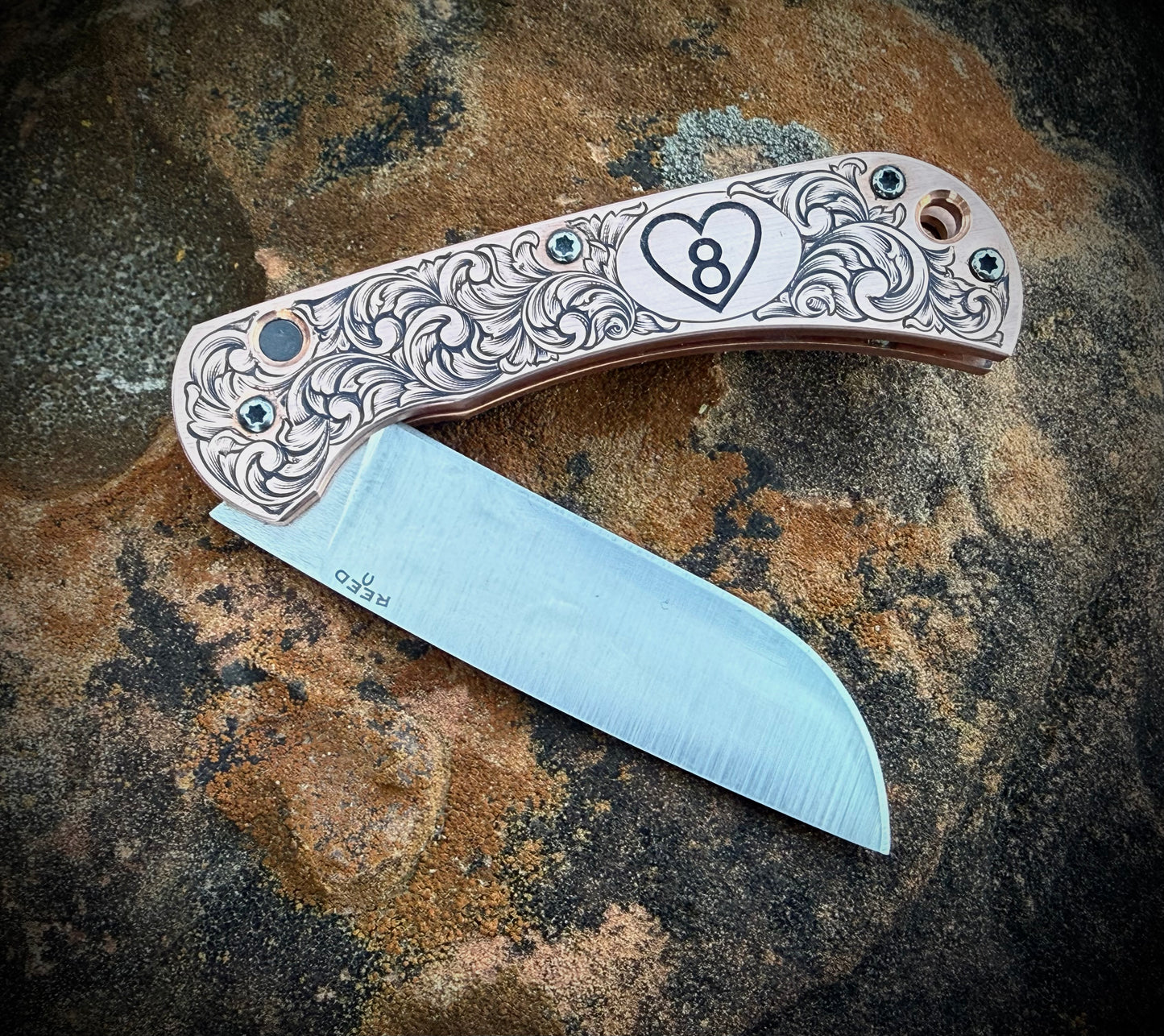 Custom Reed Knife Copper