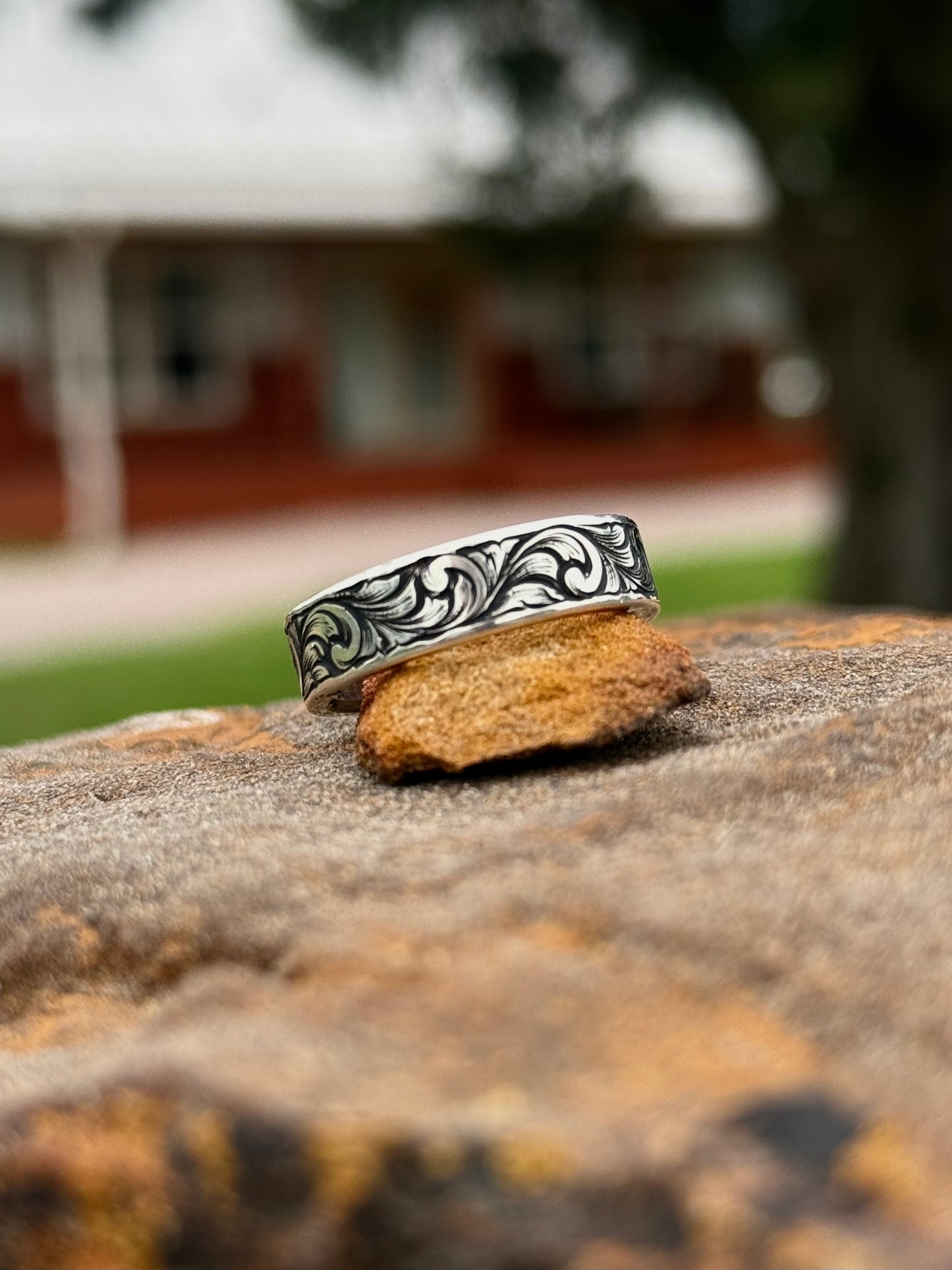 Sterling Wedding bands flat 6mm (choose Size)