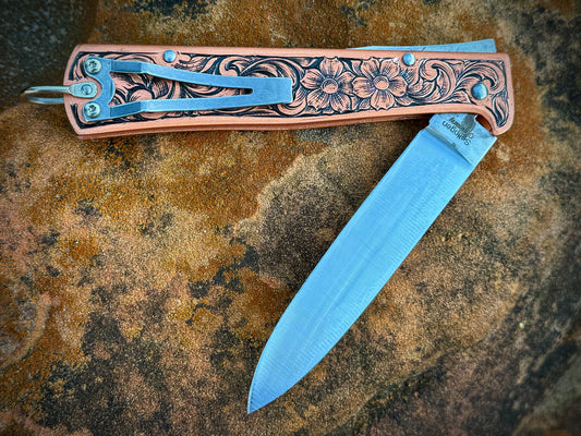 German Otter Knife Carbon Steel Pocket Clip