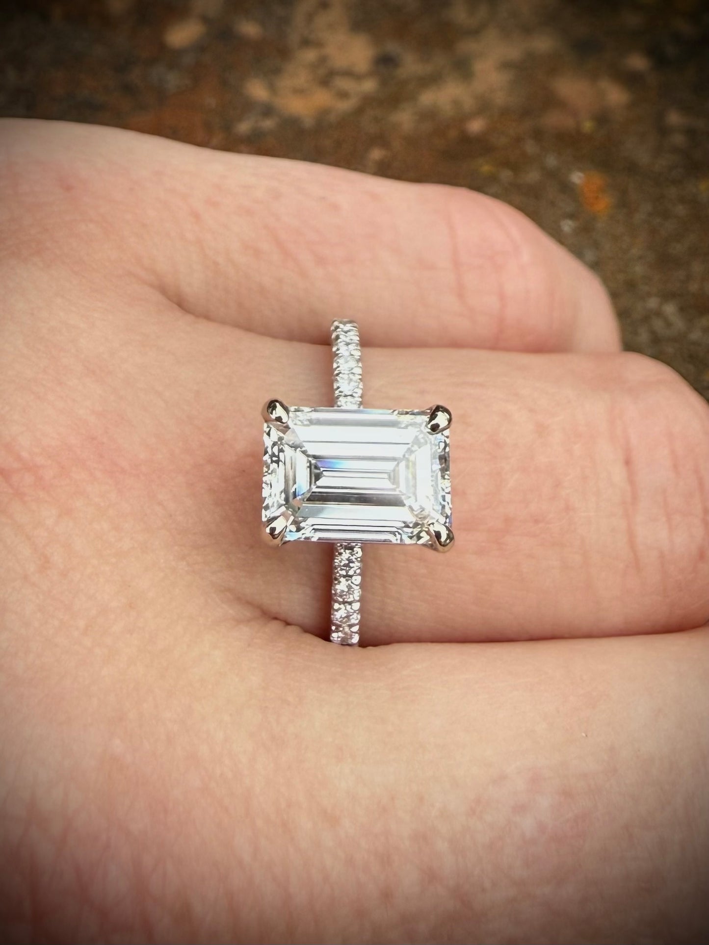 Engagement Ring & Band Set Sz 7