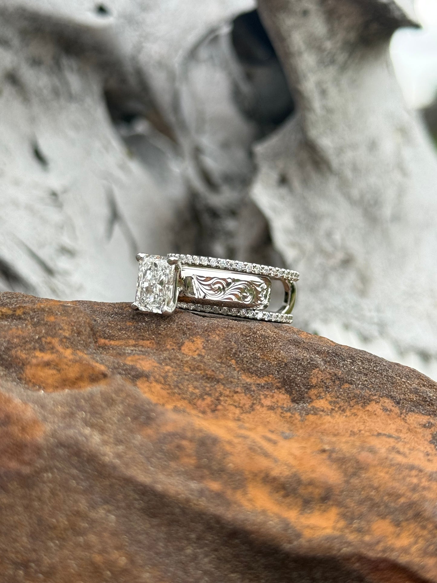 Engagement Ring Set Sz 6.25