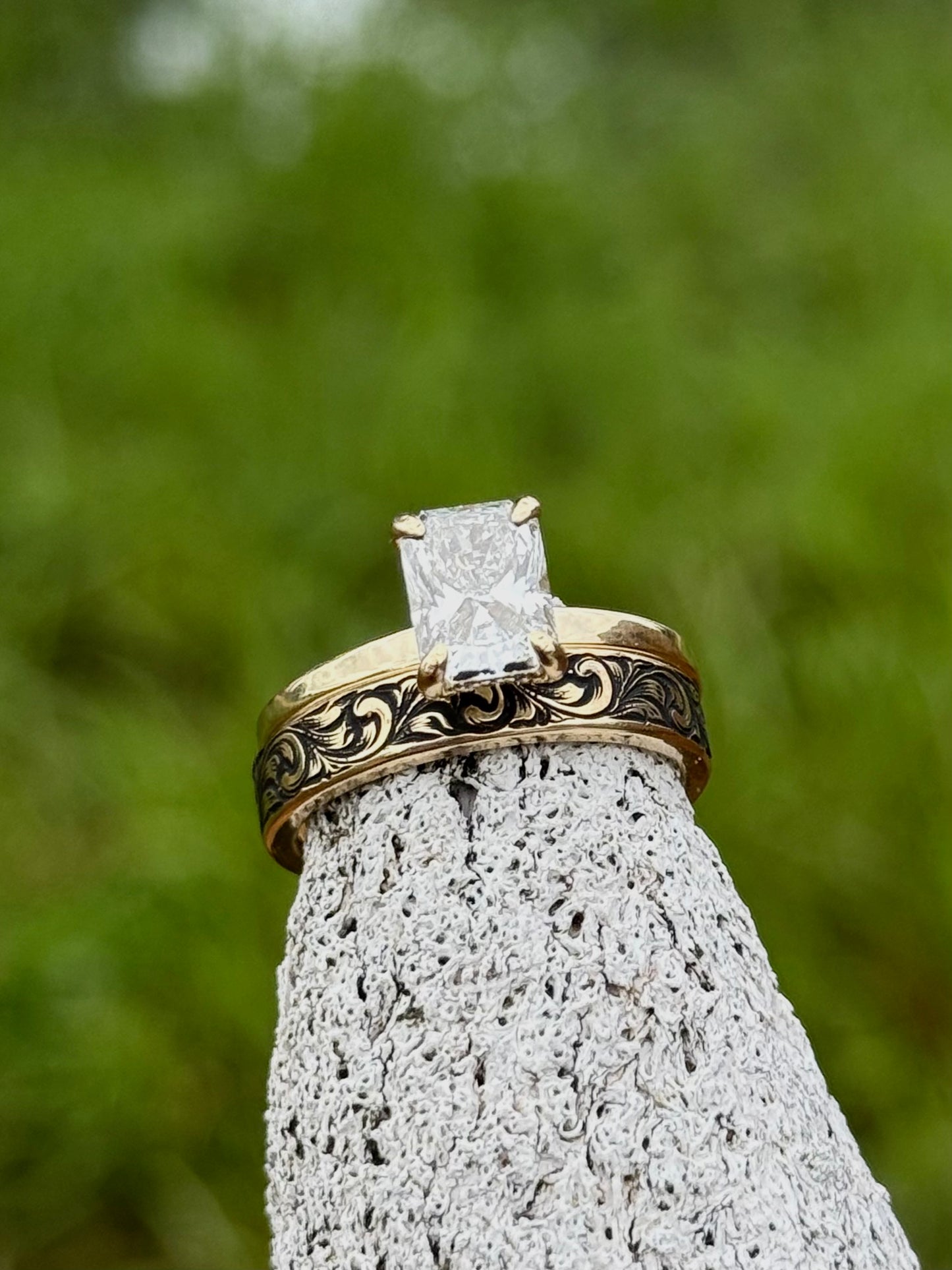 Engagement Ring Set Sz 7