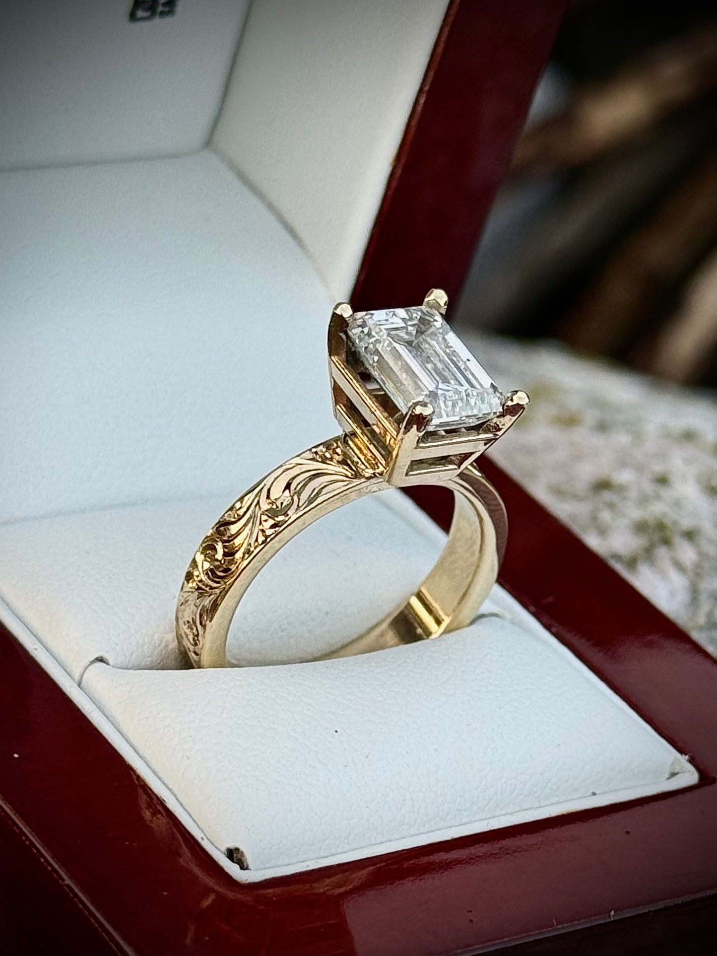 Solitaire Diamond Ring Sz 7.5