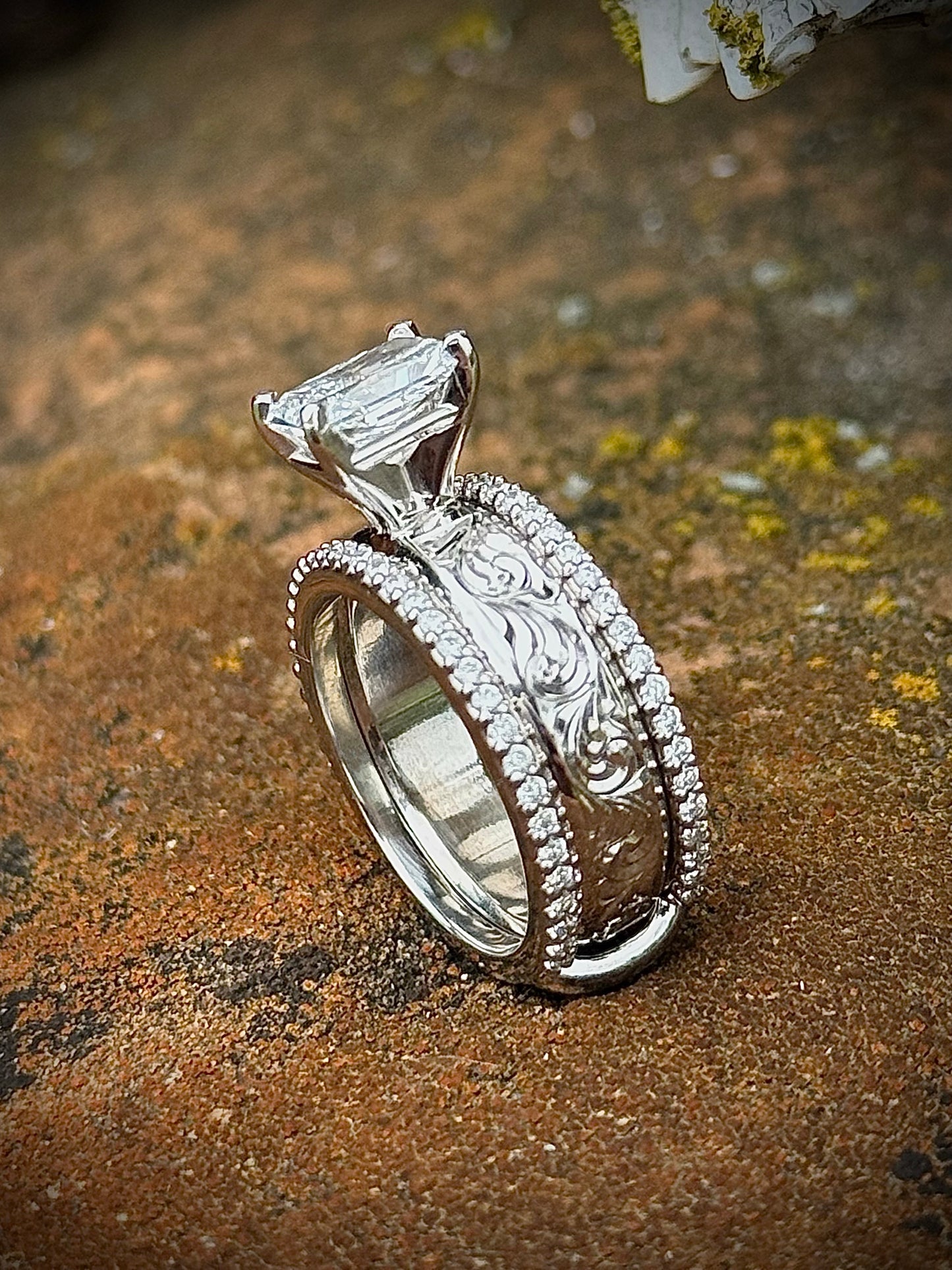 Engagement Ring Set Sz 6.25