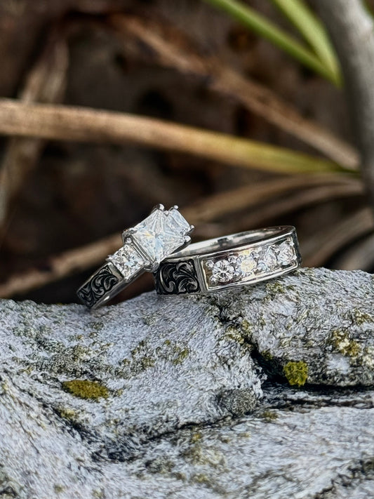 Custom Wedding Ring Set