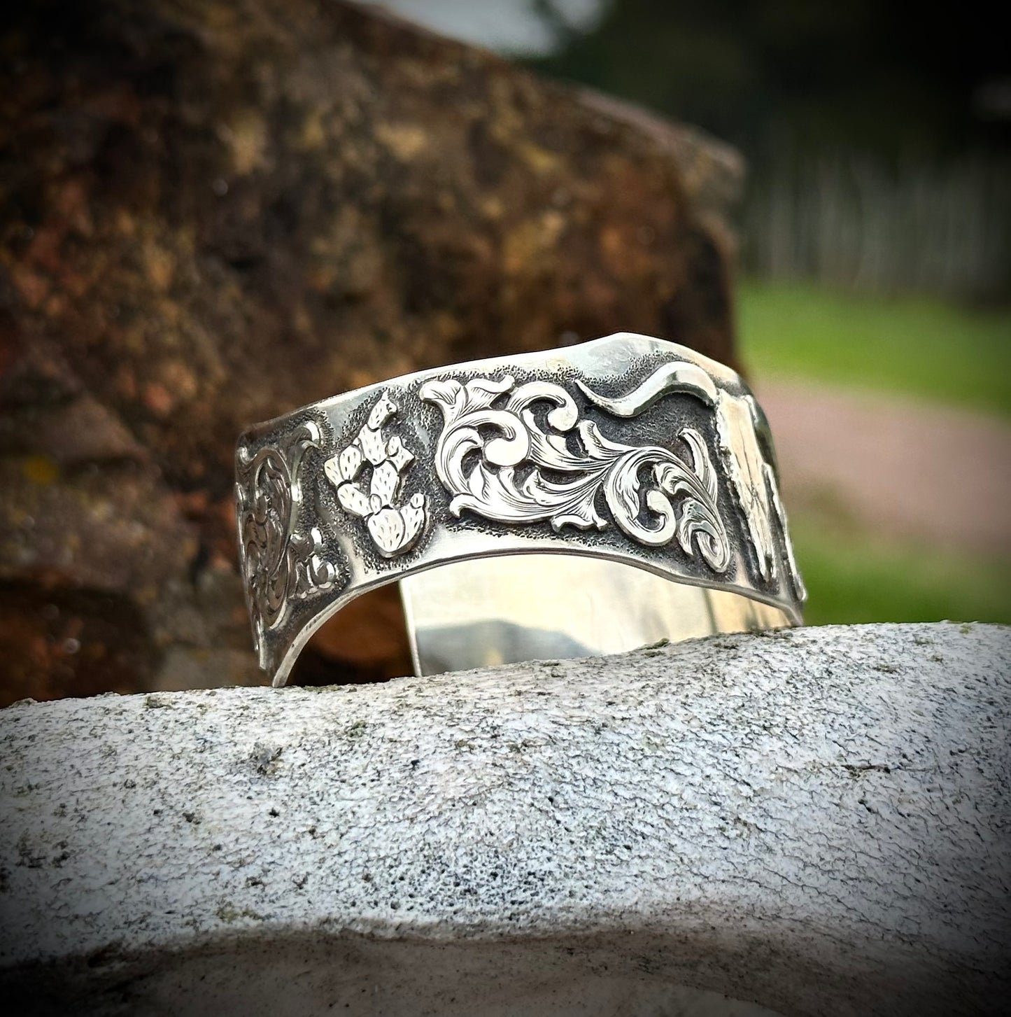 Longhorn Sterling Cuff