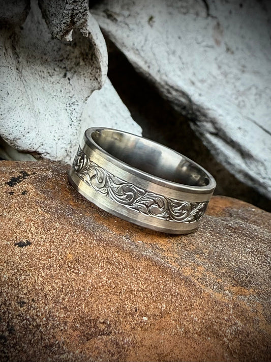 Titanium & Sterling (choose Size)