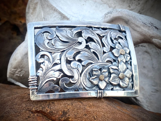 Sterling Filigree Buckle
