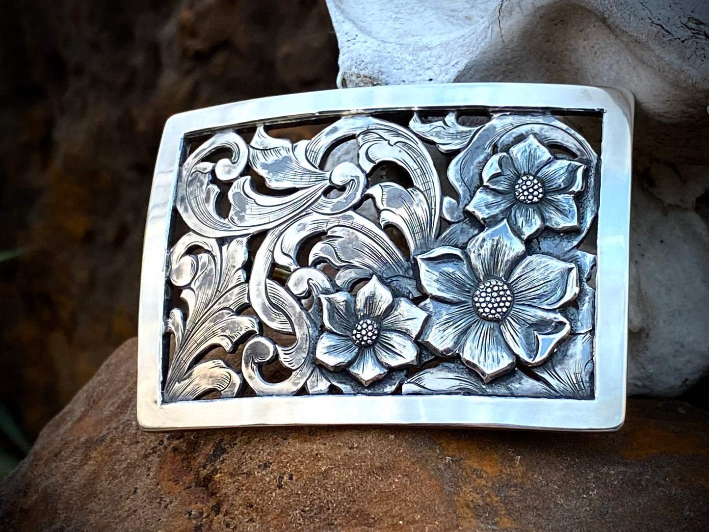 Sterling Filigree Buckle