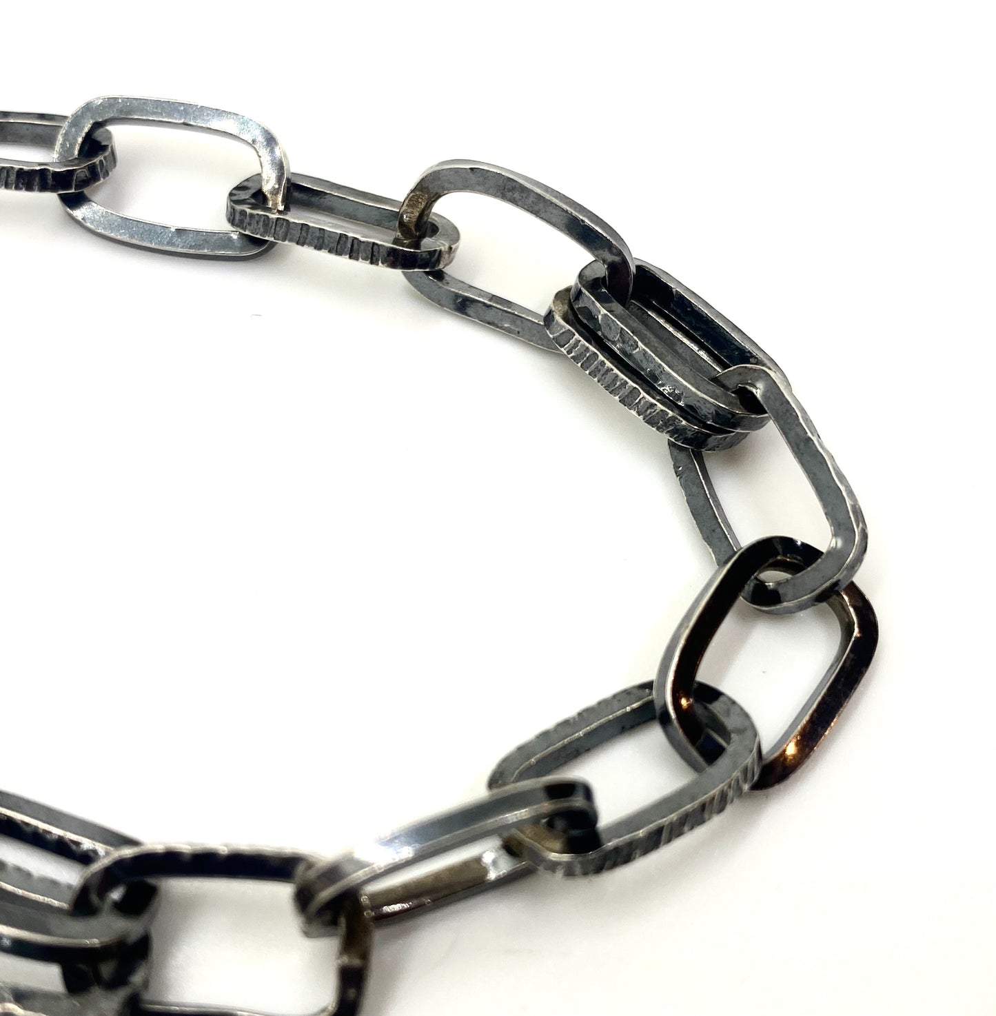 Handmade Chain medium, hammered links